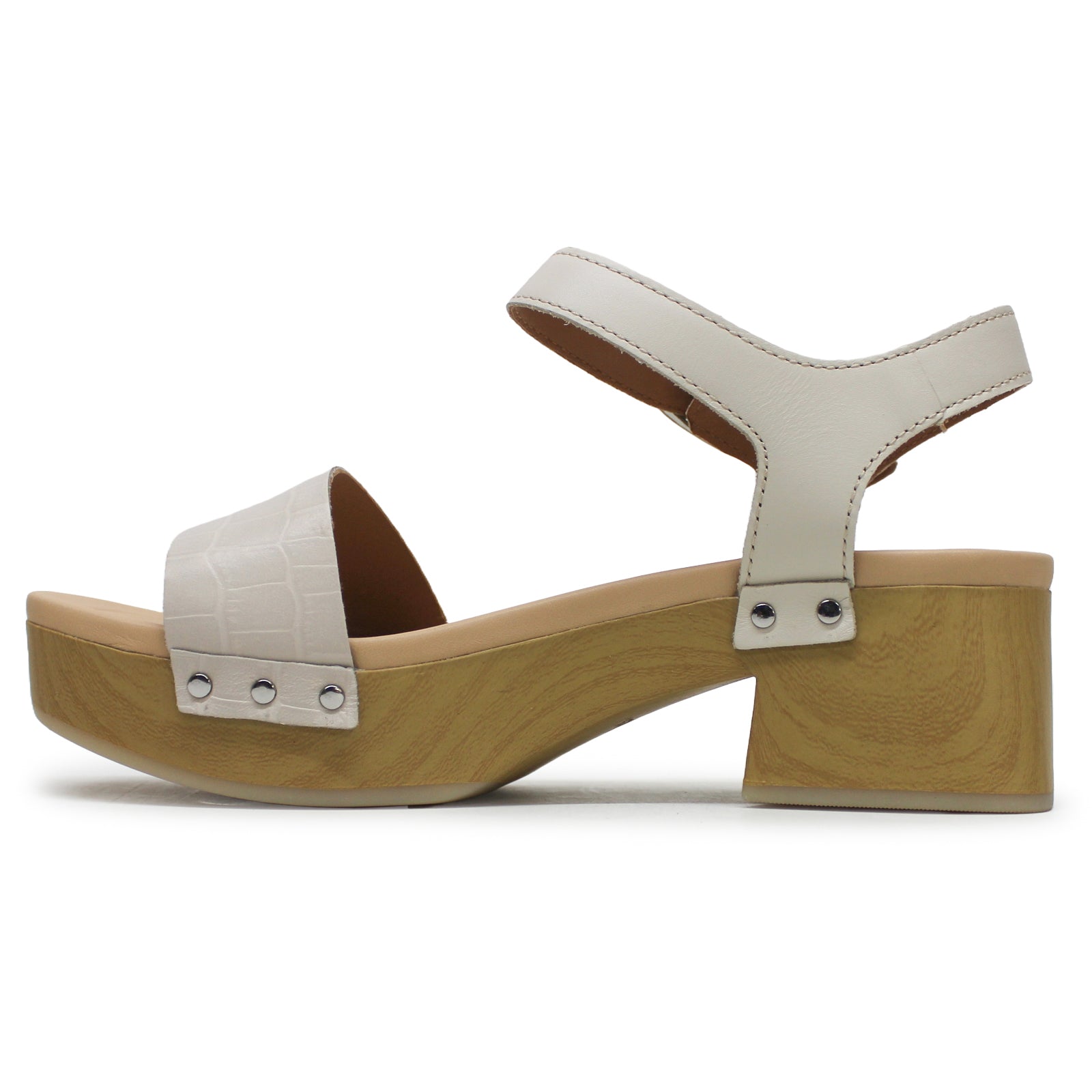 Clarks Sivanne Bay Leather Womens Sandals#color_ivory interest
