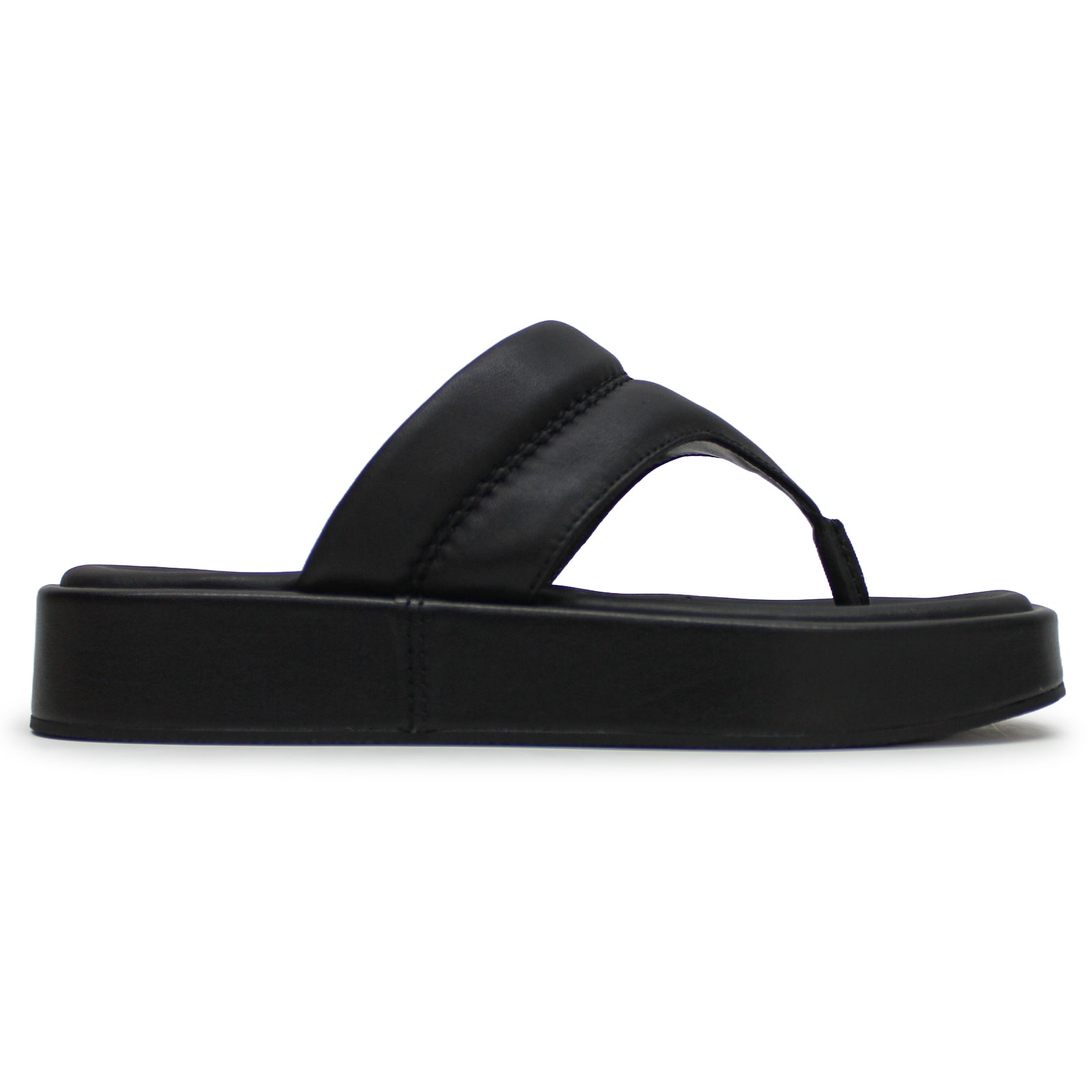 Clarks Alda Walk Leather Womens Sandals#color_black