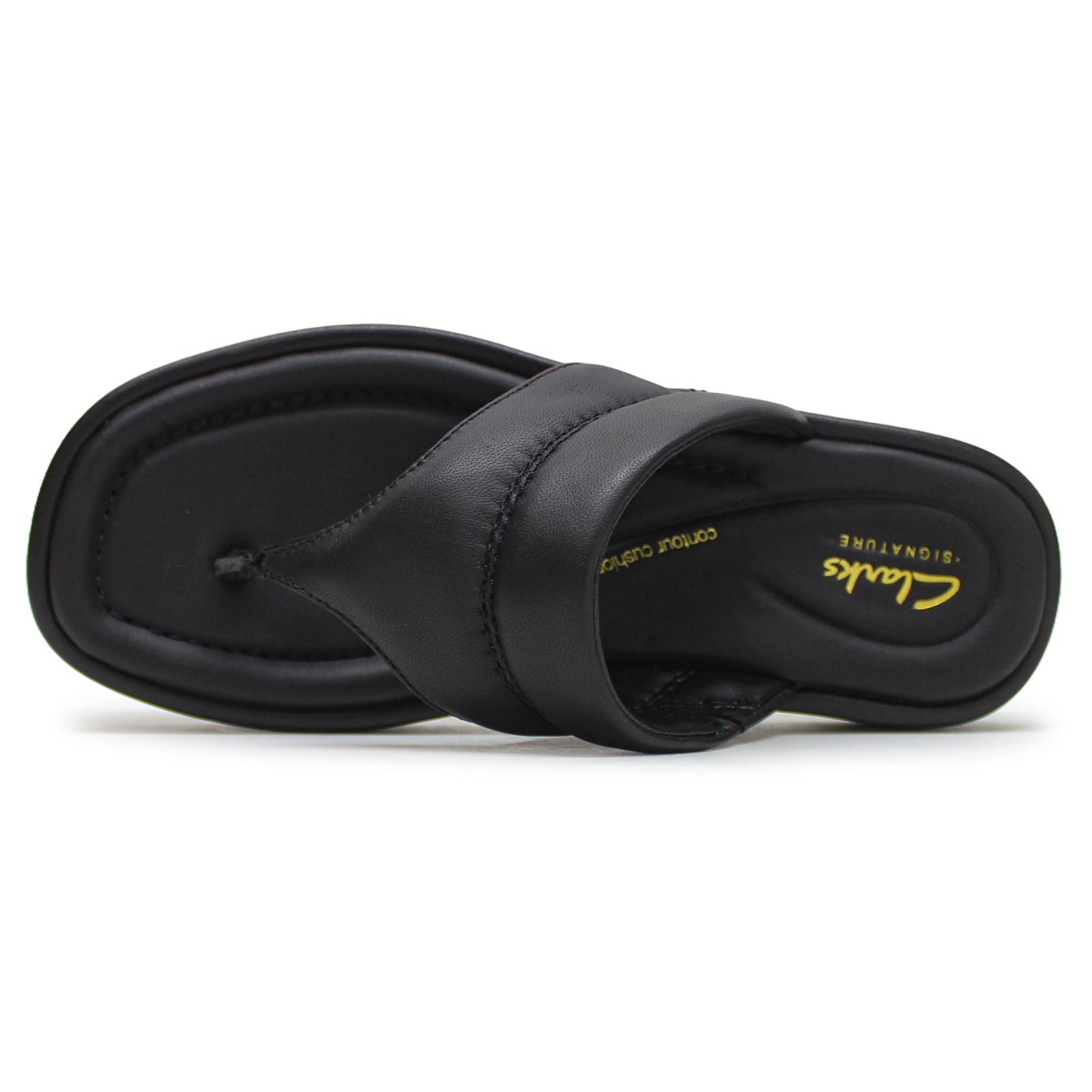 Clarks Alda Walk Leather Womens Sandals#color_black