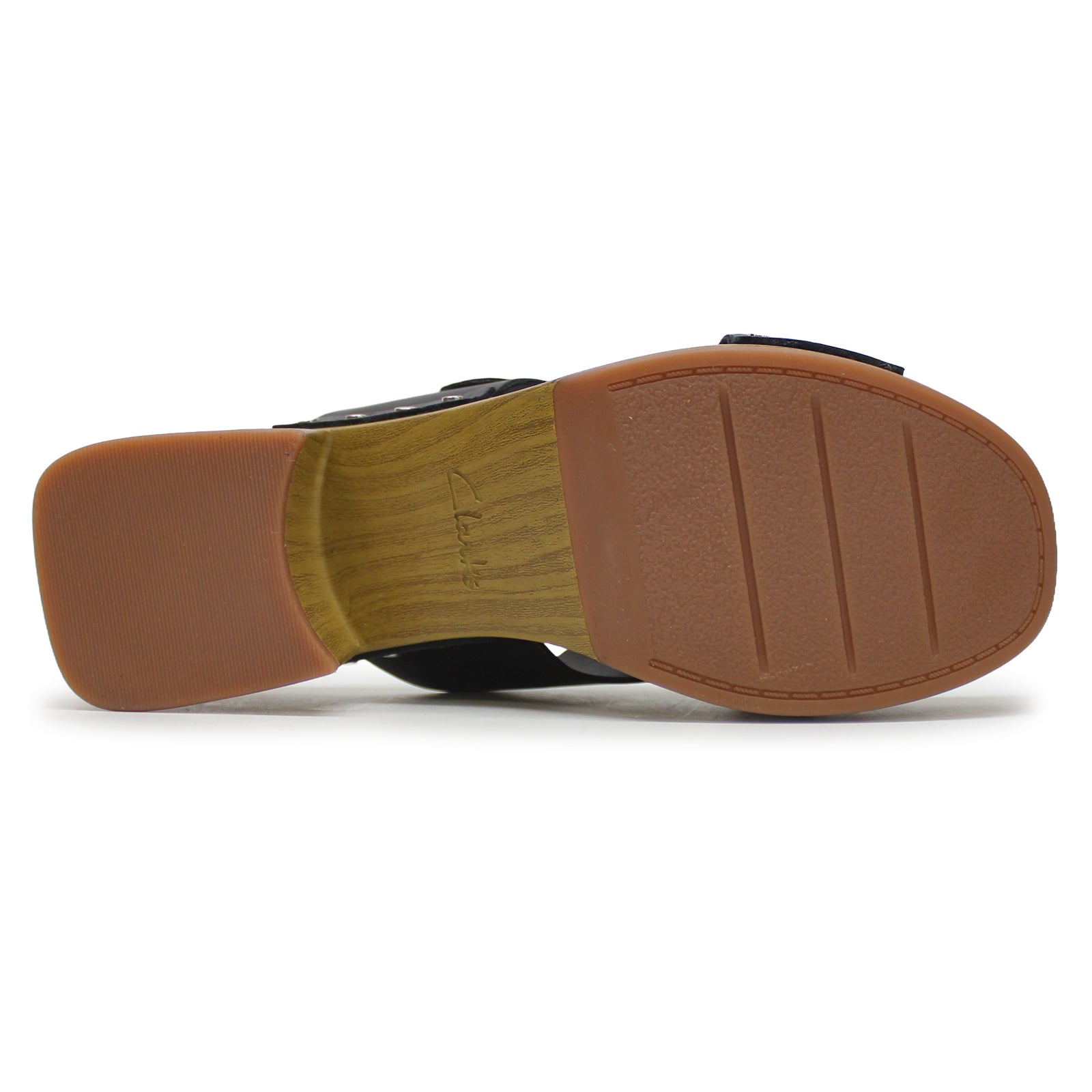 Clarks Sivanne Walk Leather Womens Sandals#color_black