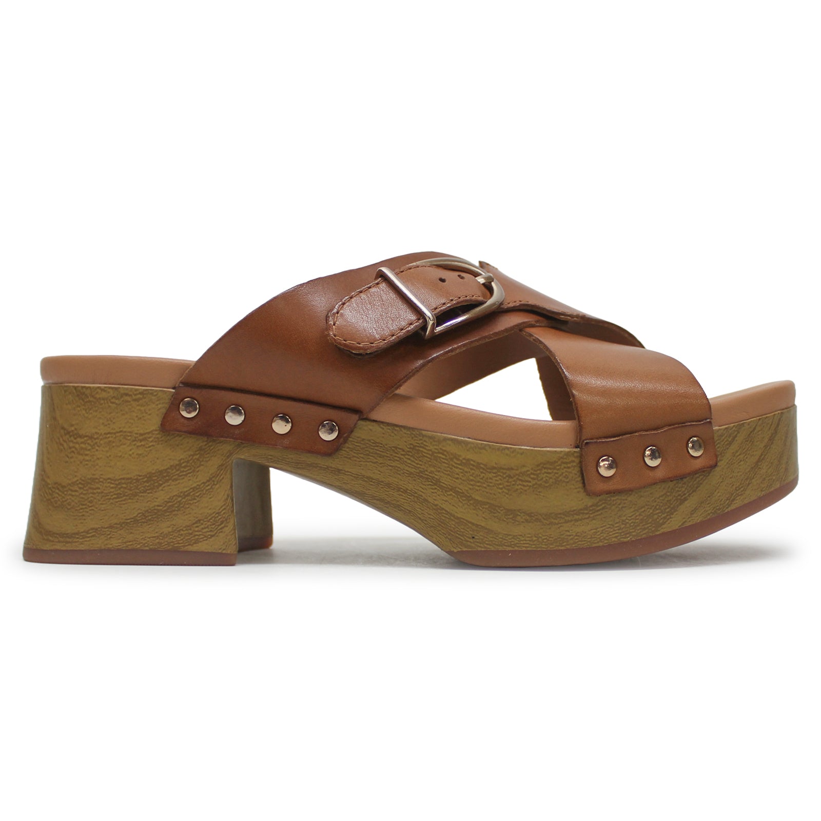 Clarks Sivanne Walk Leather Womens Sandals#color_tan