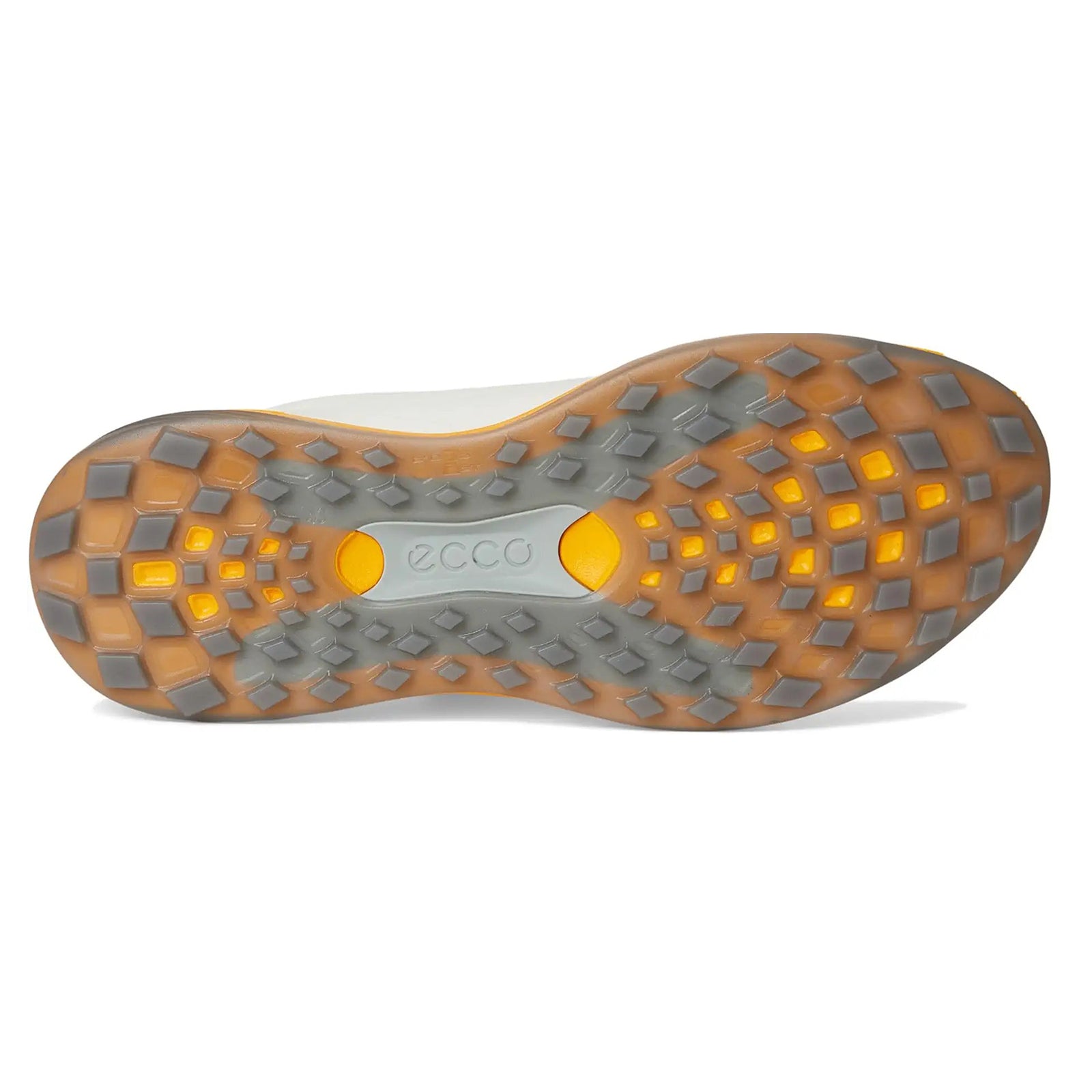 Ecco Golf LT1 Leather Mens Trainers#color_white sunrise