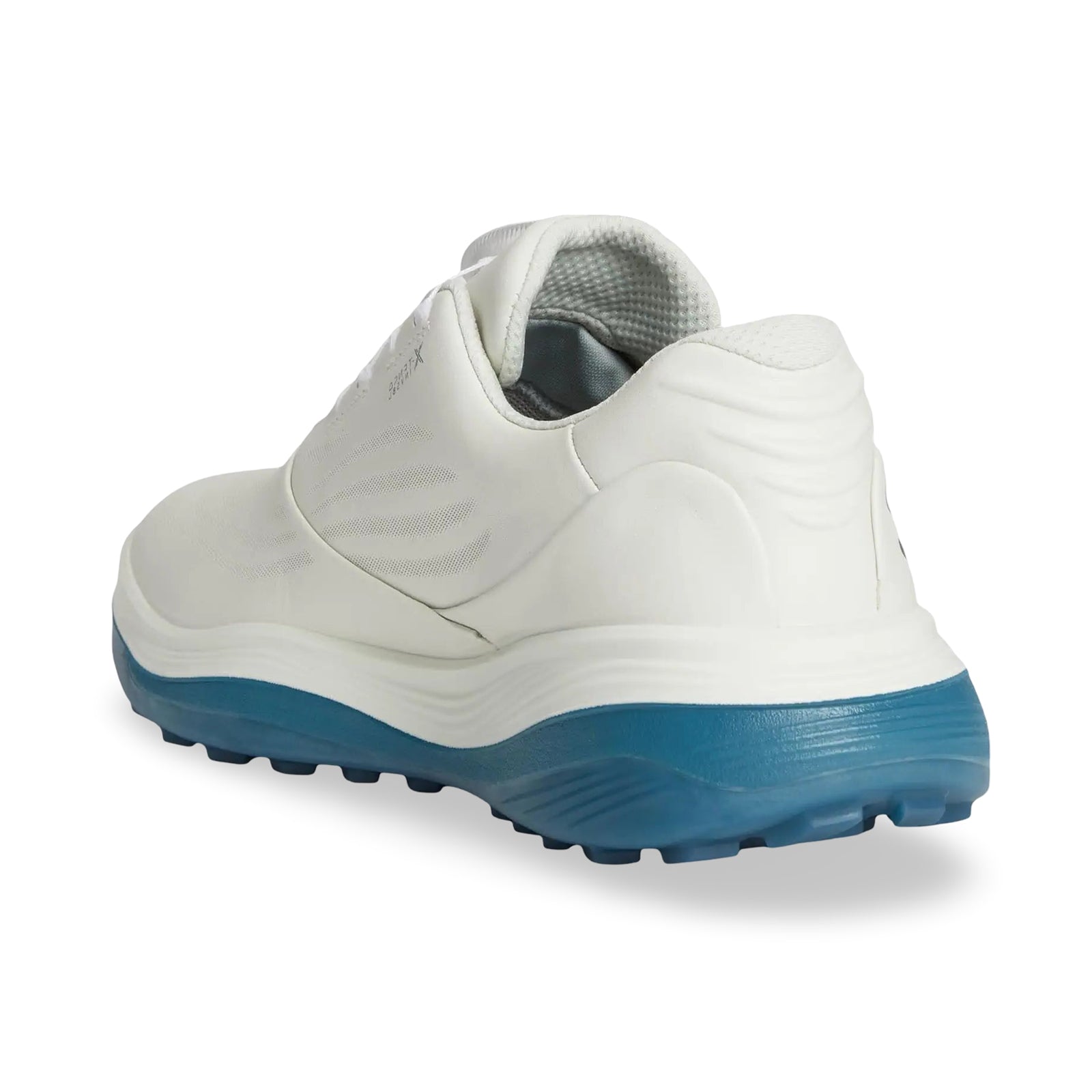 Ecco Golf LT1 132274 Leather Mens Trainers#color_white petrol