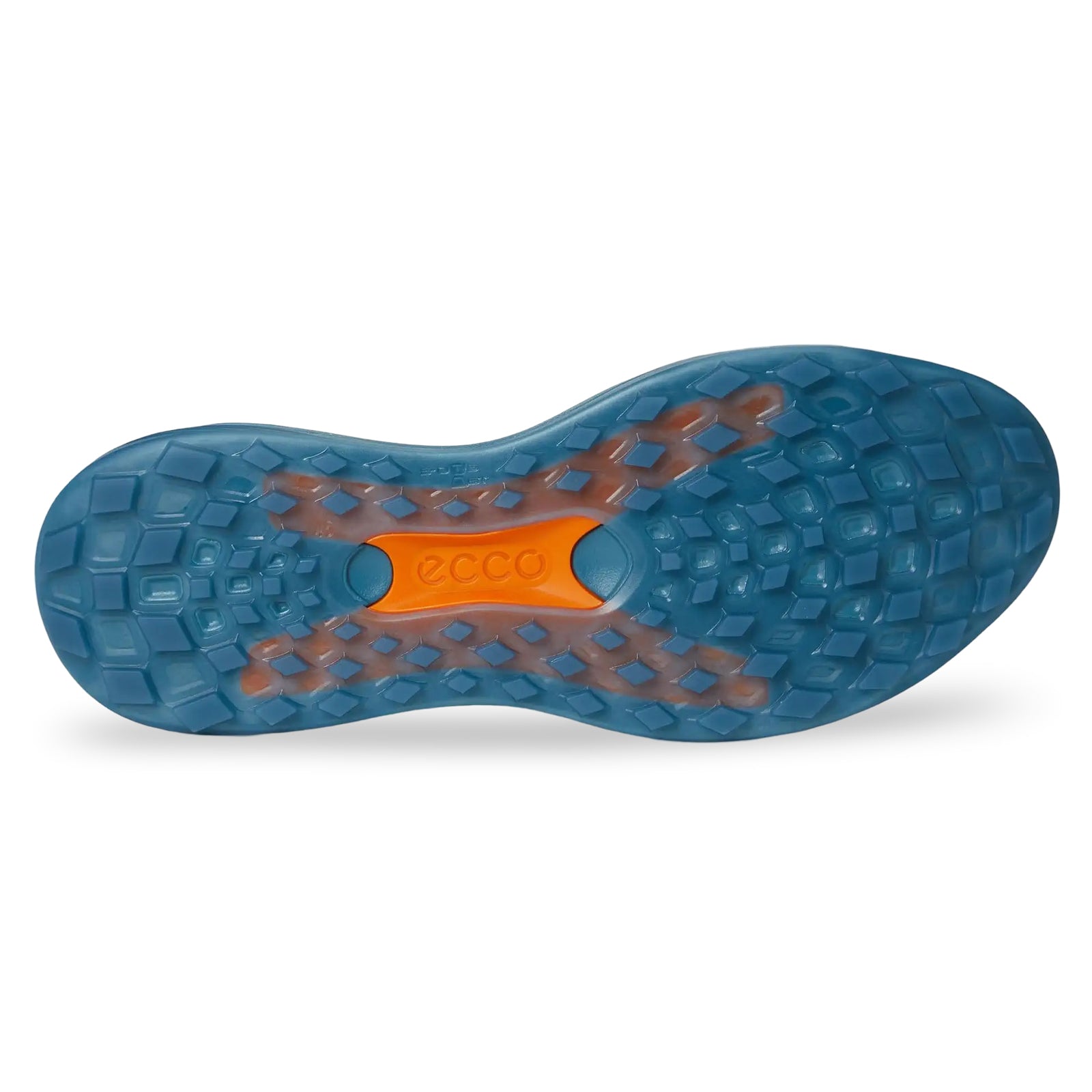 Ecco Golf LT1 132274 Leather Mens Trainers#color_white petrol