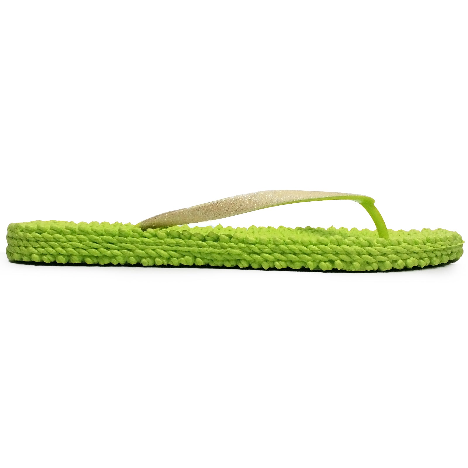 Ilse Jacobsen Cheerful 01 Rubber Women's Toe Post Lime Sandals