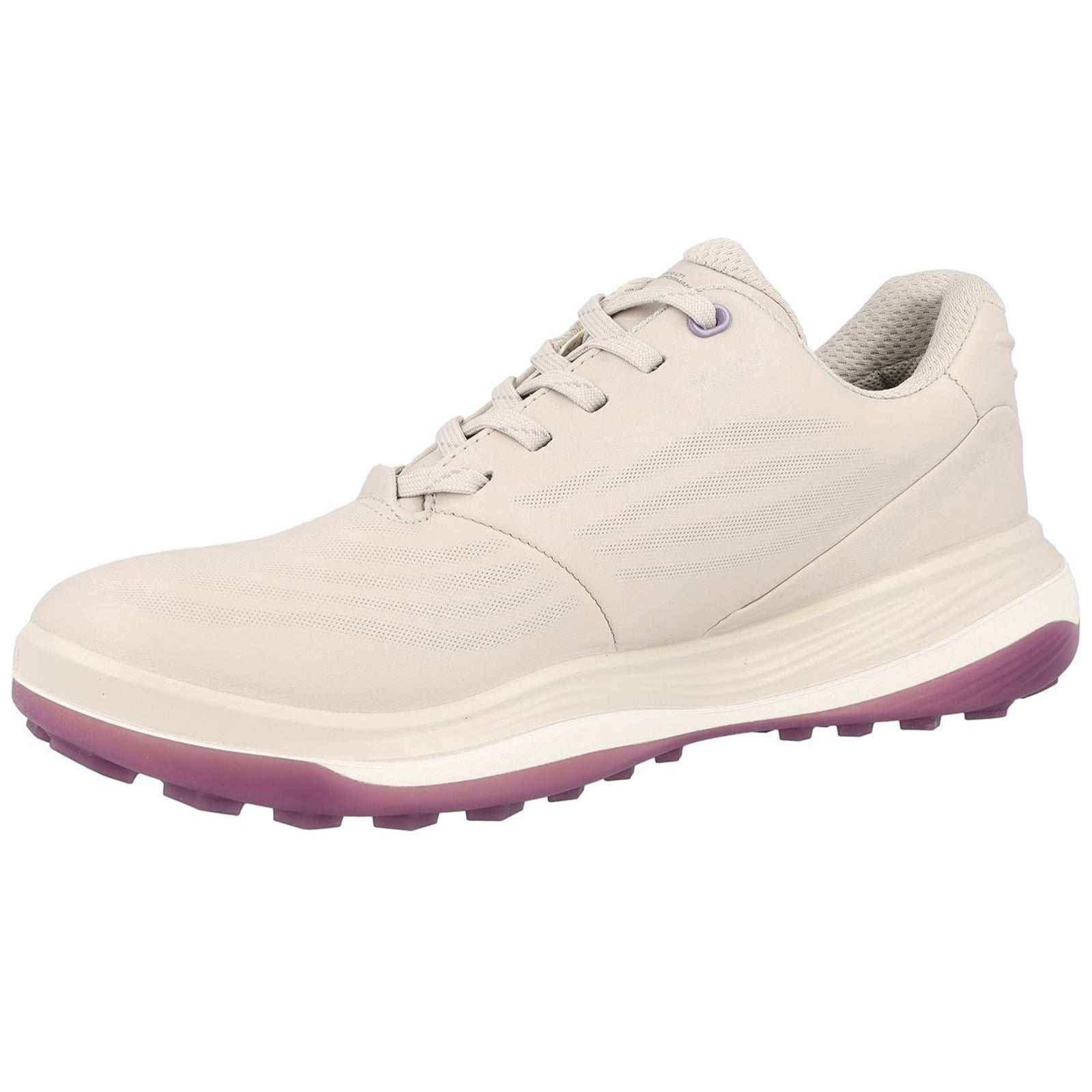 Ecco Golf LT1 Leather Womens Trainers#color_gravel