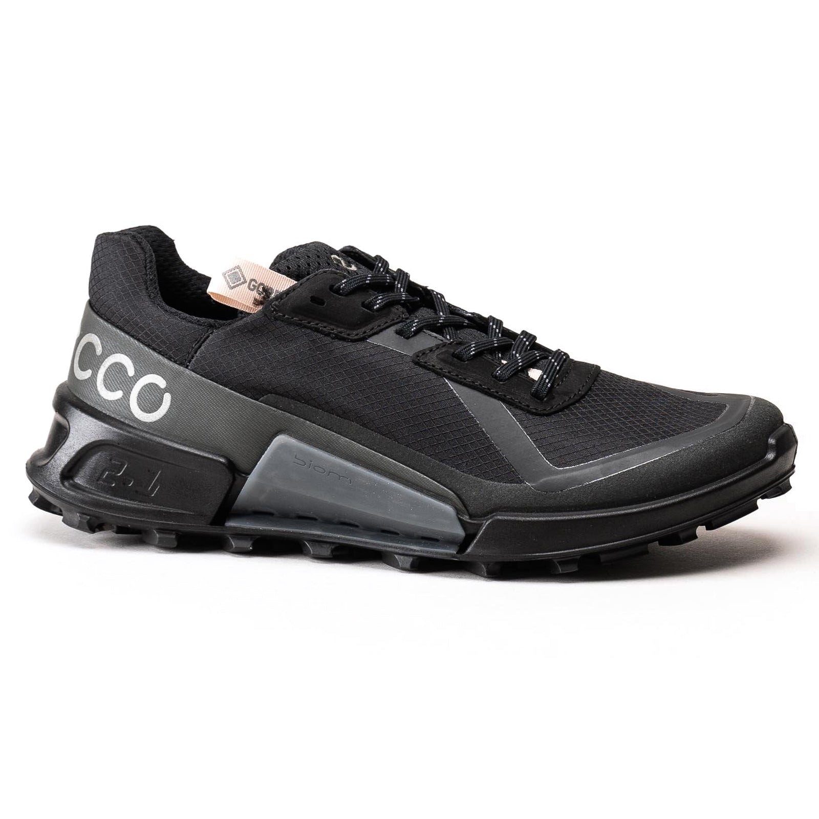 Ecco Biom X Country Leather Textile Women's Comfort Black Dark