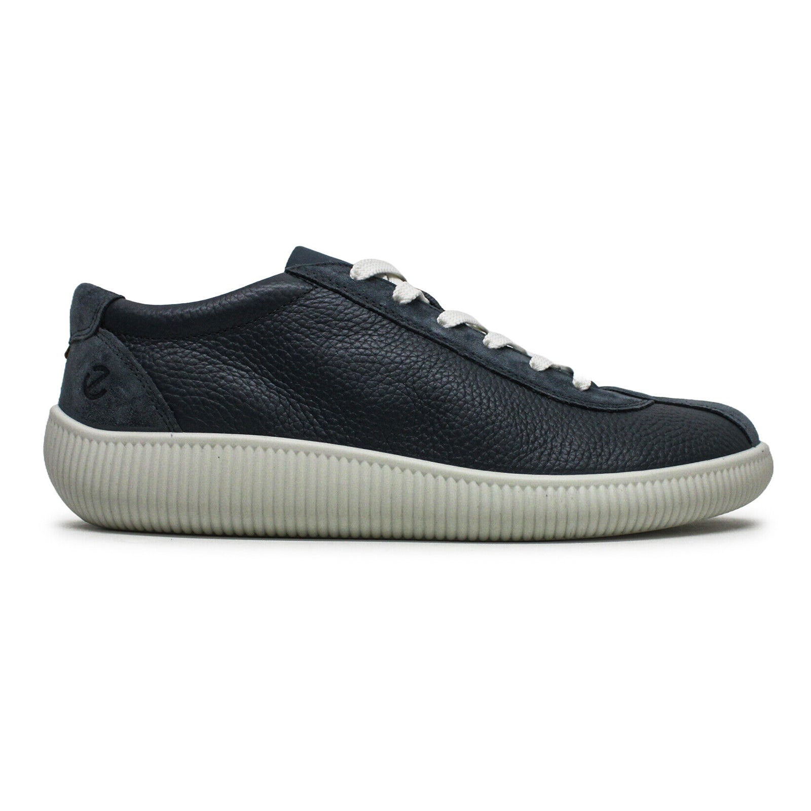 Ecco Soft Zero Leather Mens Trainers#color_marine