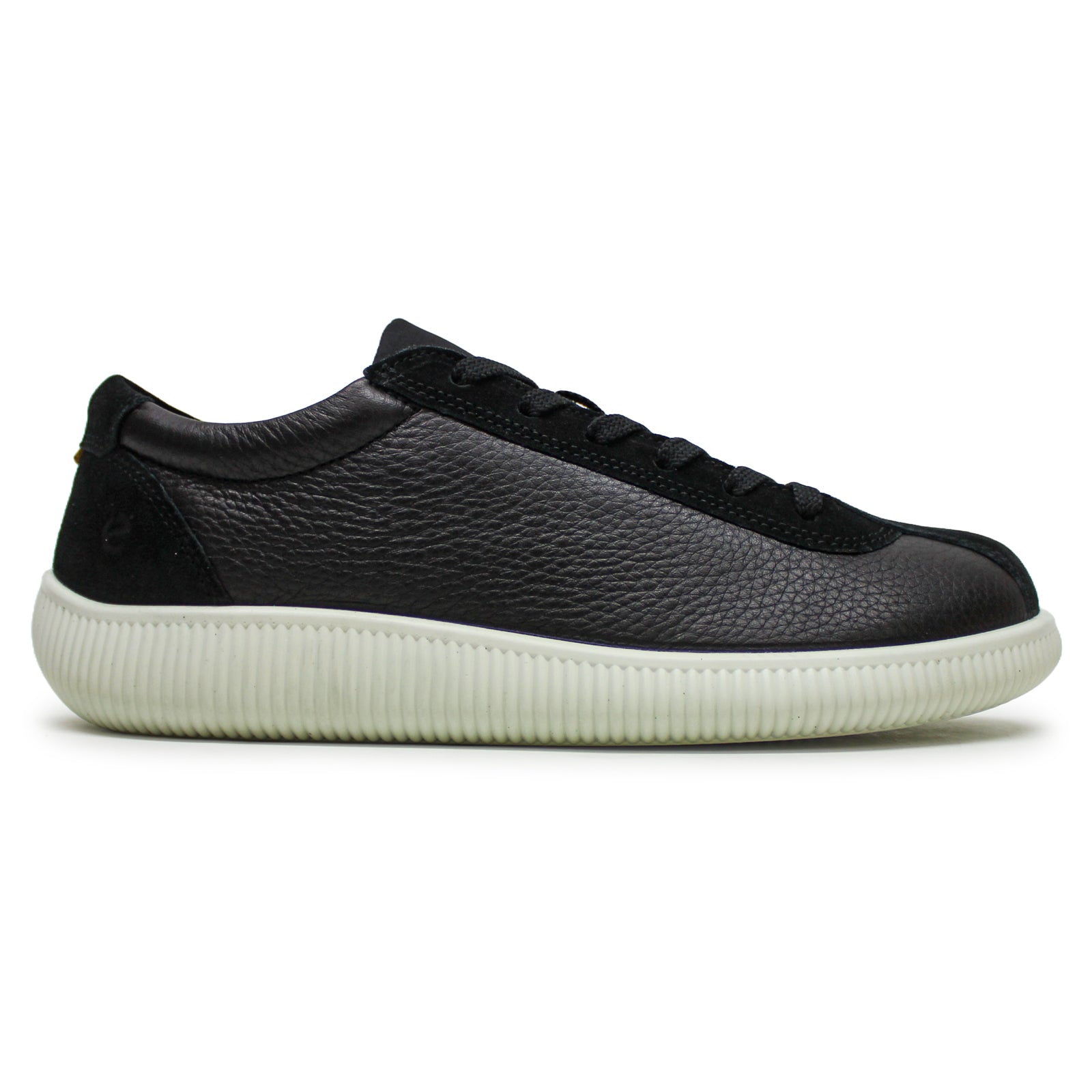 Ecco Soft Zero Leather Womens Trainers#color_black black