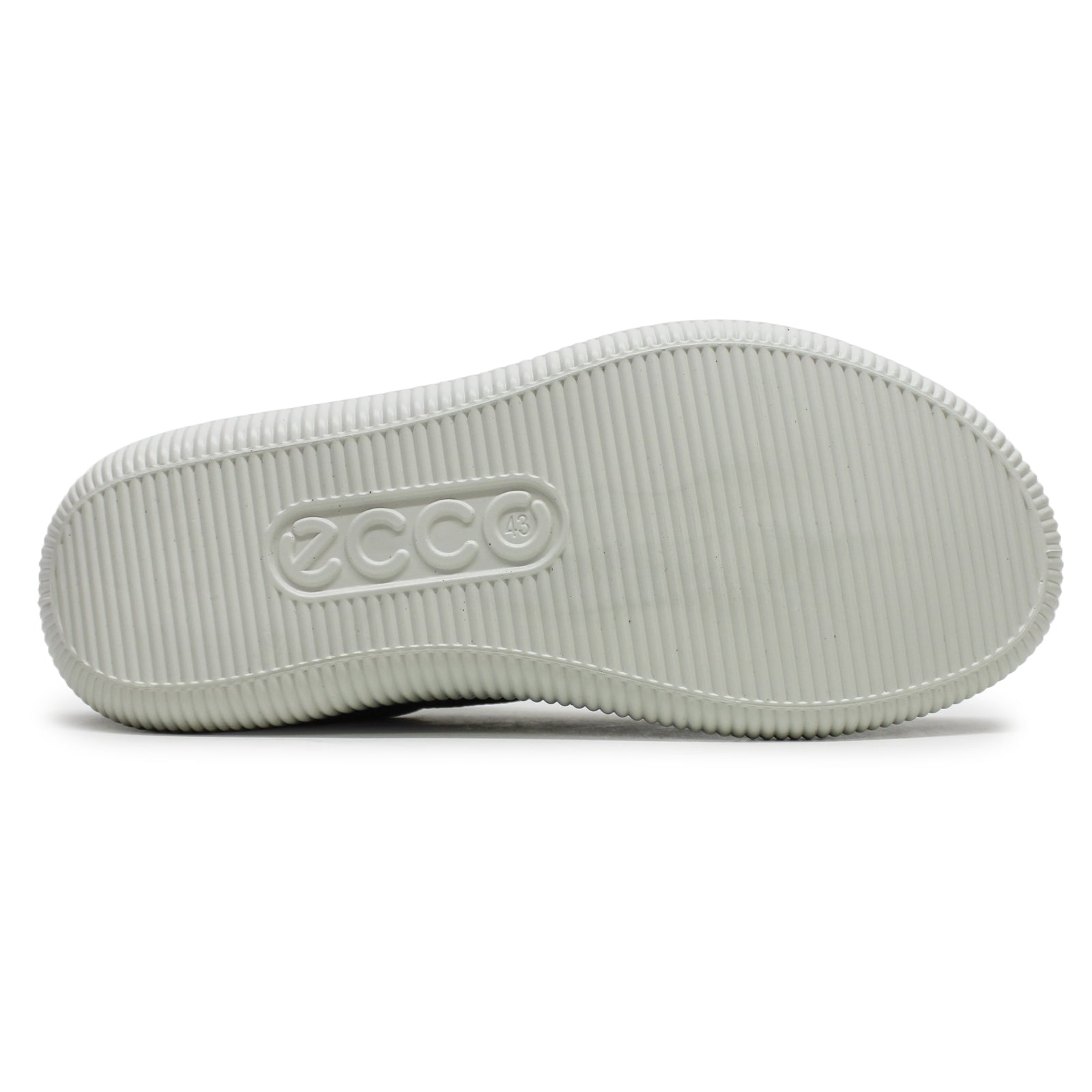 Ecco Soft Zero Leather Womens Trainers#color_white shadow white