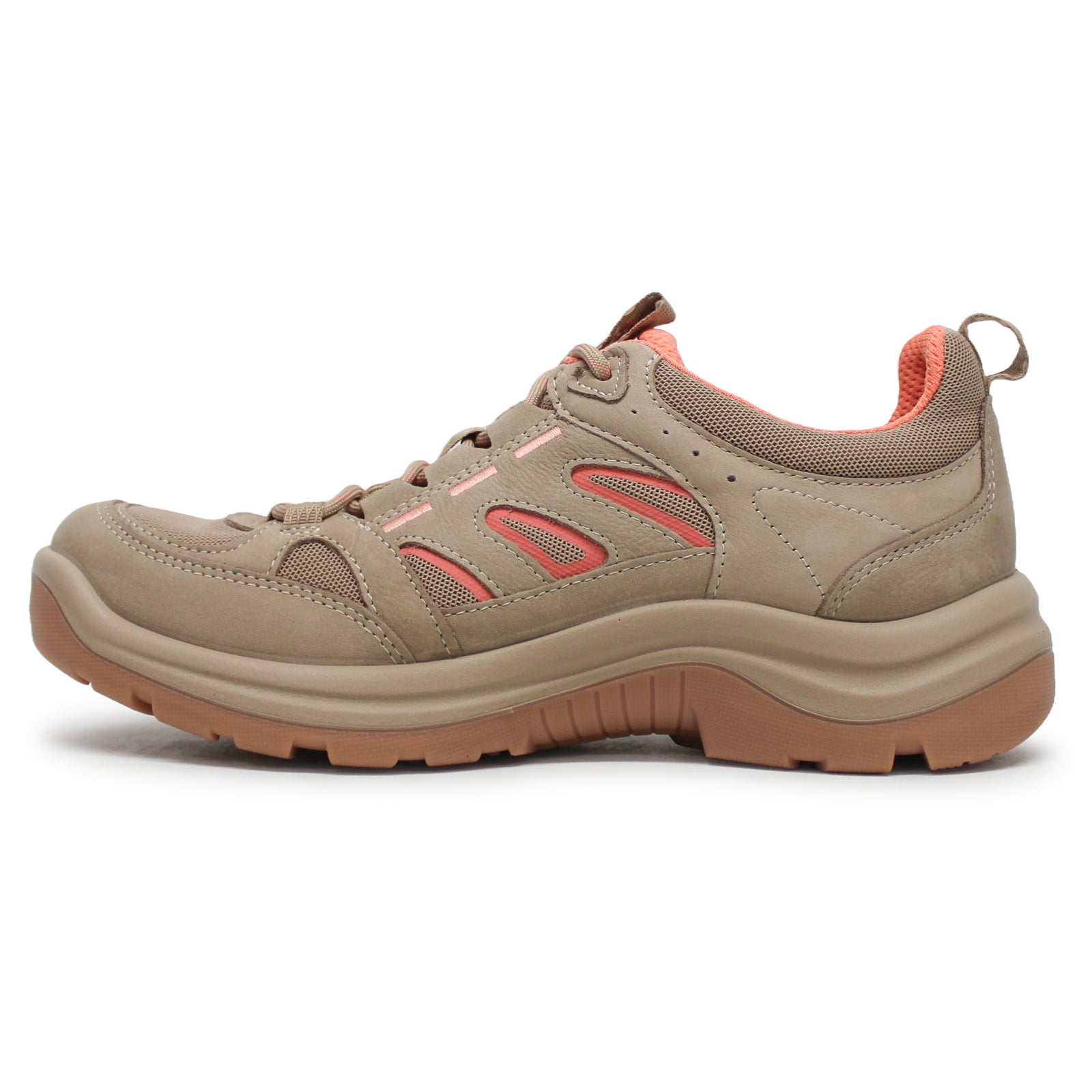 Ecco Offroad 822373 Leather Textile Womens Trainers#color_beige