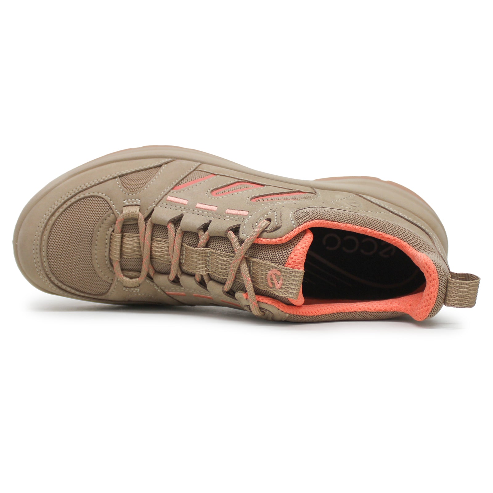 Ecco Offroad 822373 Leather Textile Womens Trainers#color_beige