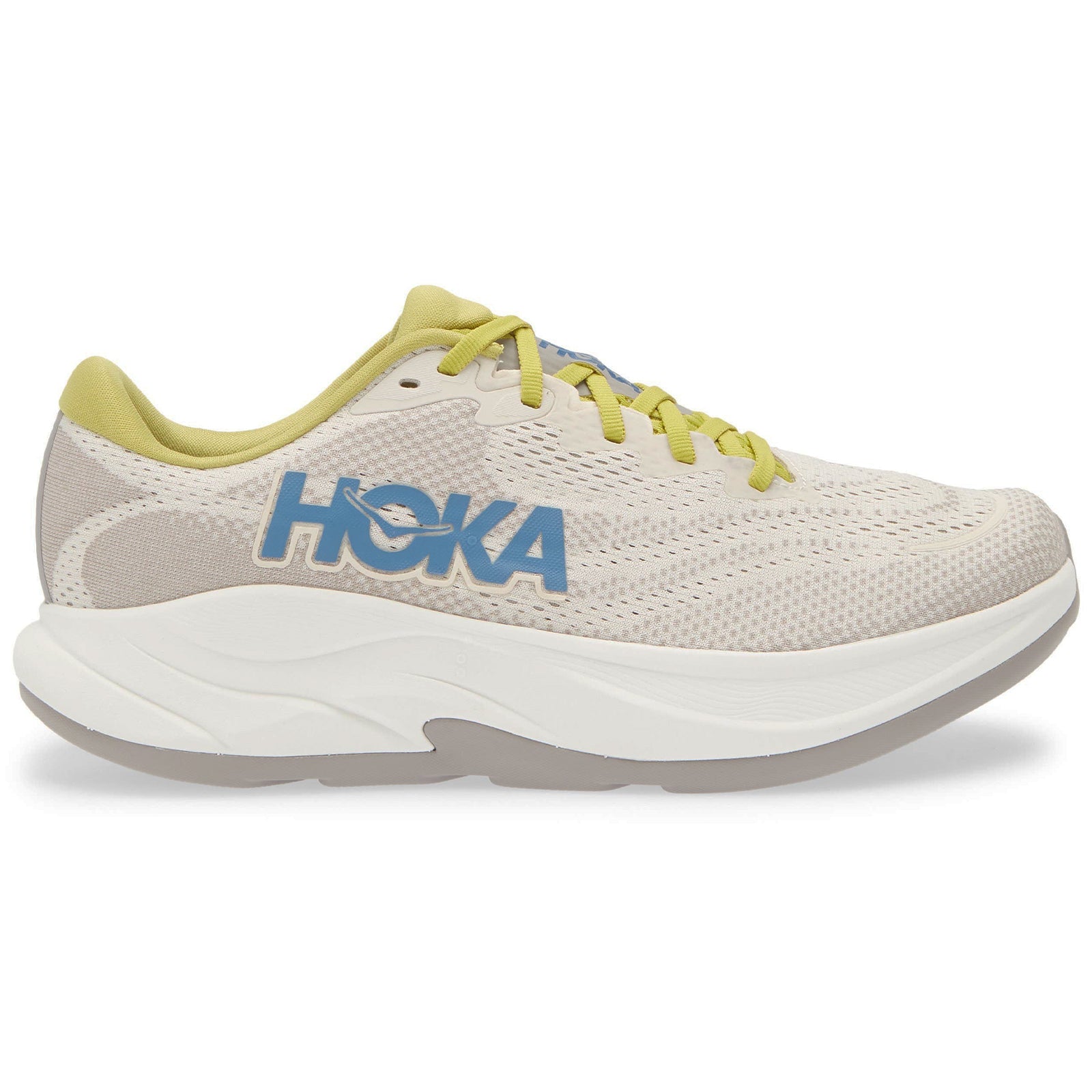 Hoka Rincon 4 Synthetic Textile Mens Trainers#color_birch cement