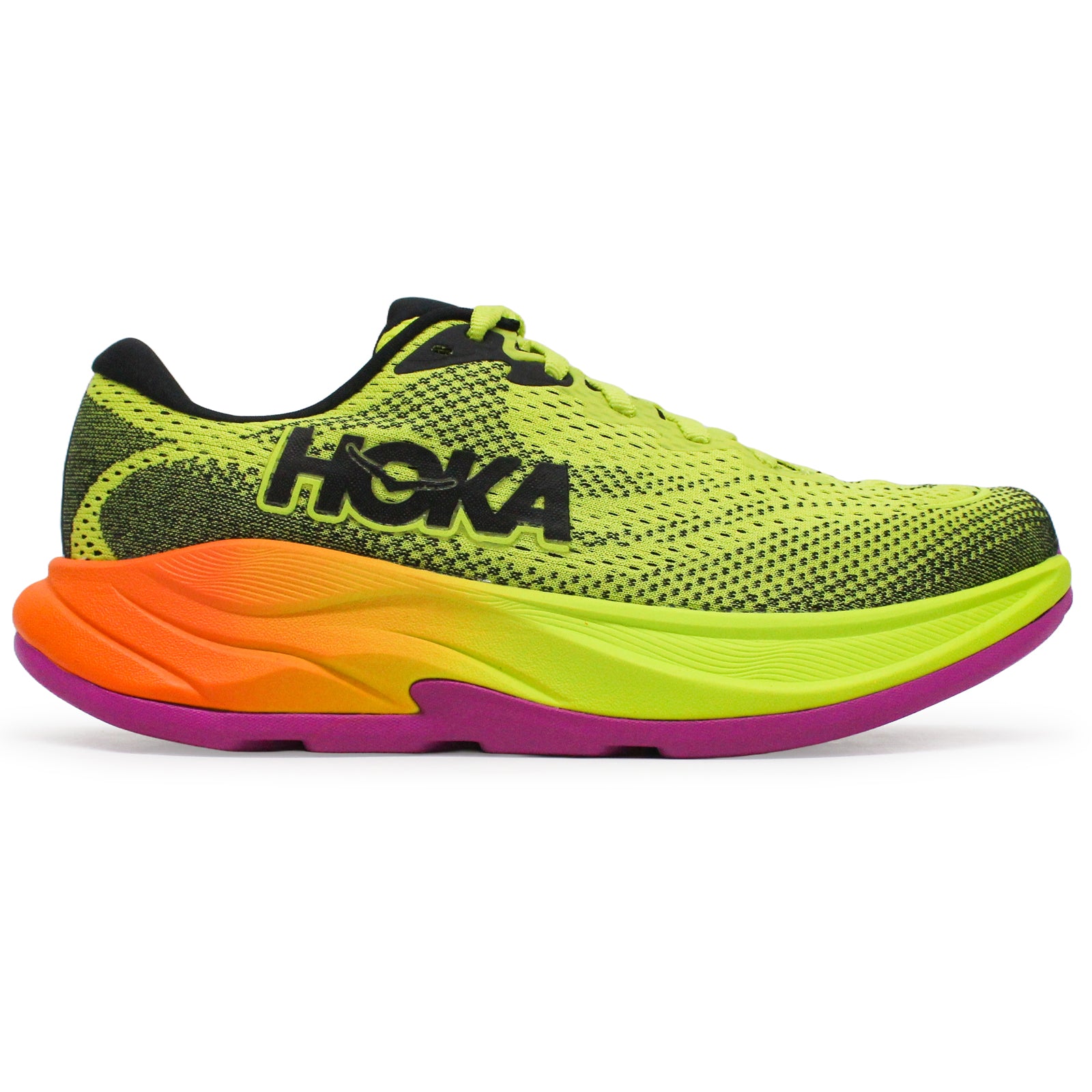 Hoka Rincon Synthetic Textile Women's Running Hoka Citrus Black