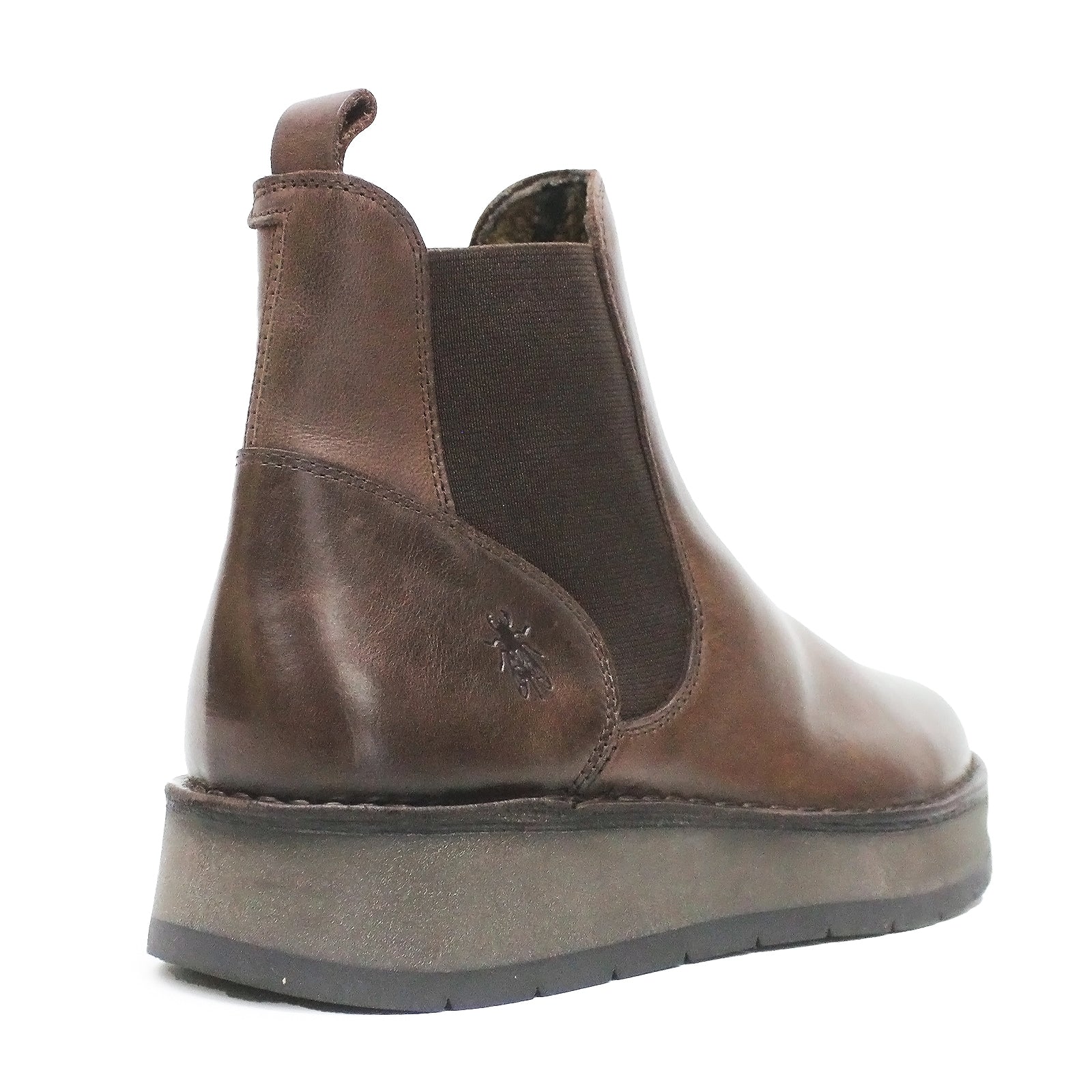 Fly London RAWI131FLY Rug Leather Womens Boots#color_dark brown