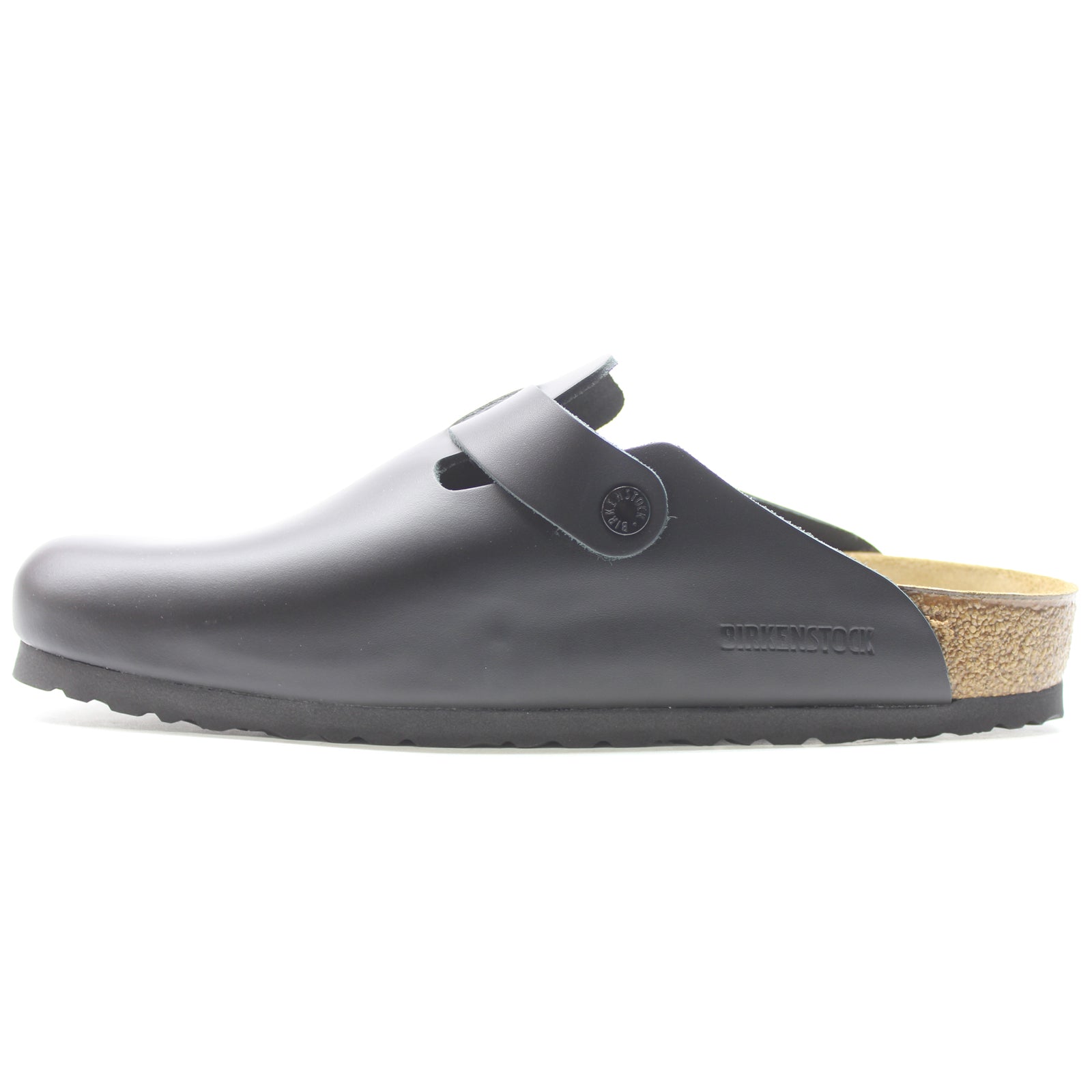 Birkenstock Boston Leather Unisex Sandals#color_black