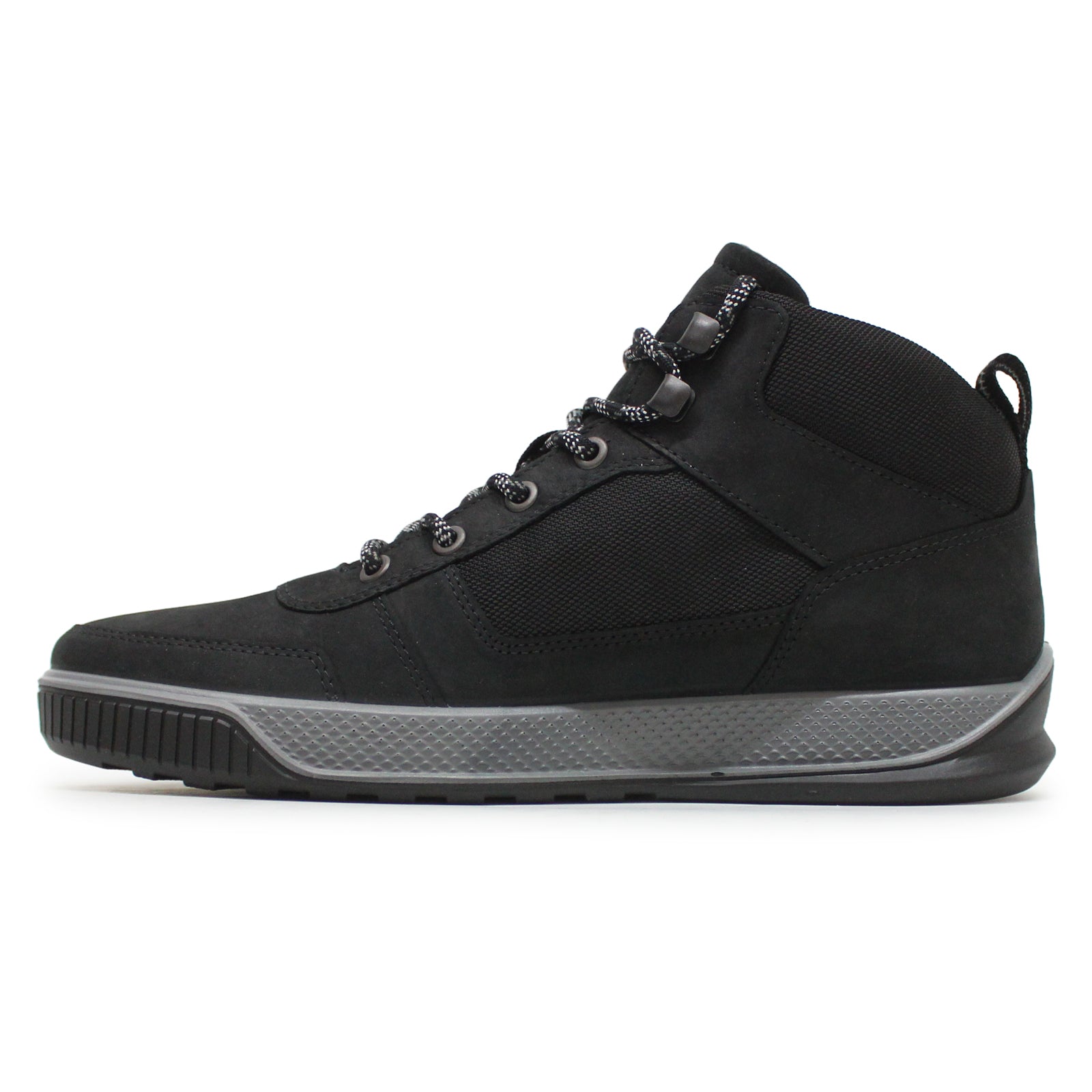 Ecco Byway Tred 501864 Nubuck Textile Mens Trainers#color_black black