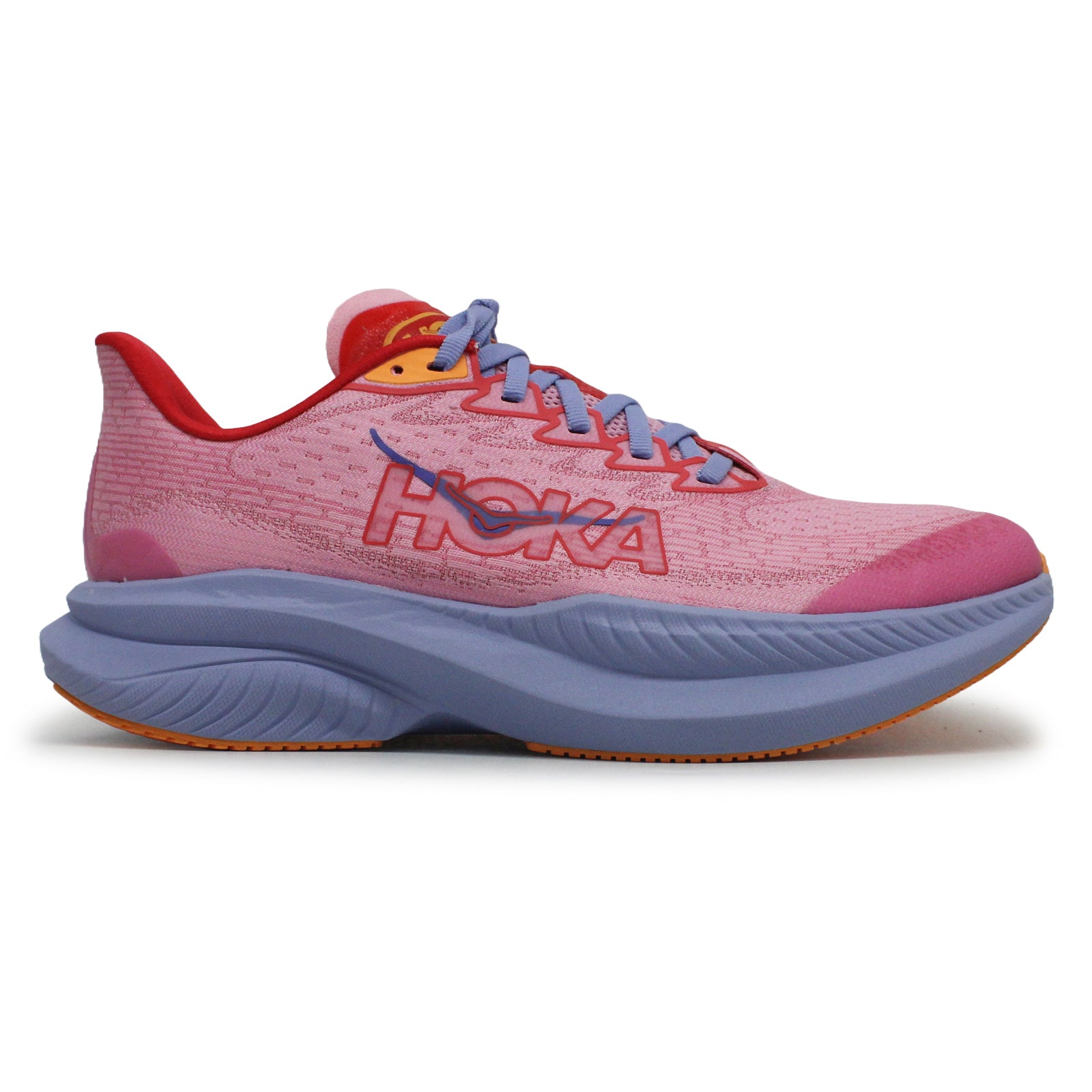 Hoka Mach 6 Textile Synthetic Youth Running Shoes#color_peony cerise