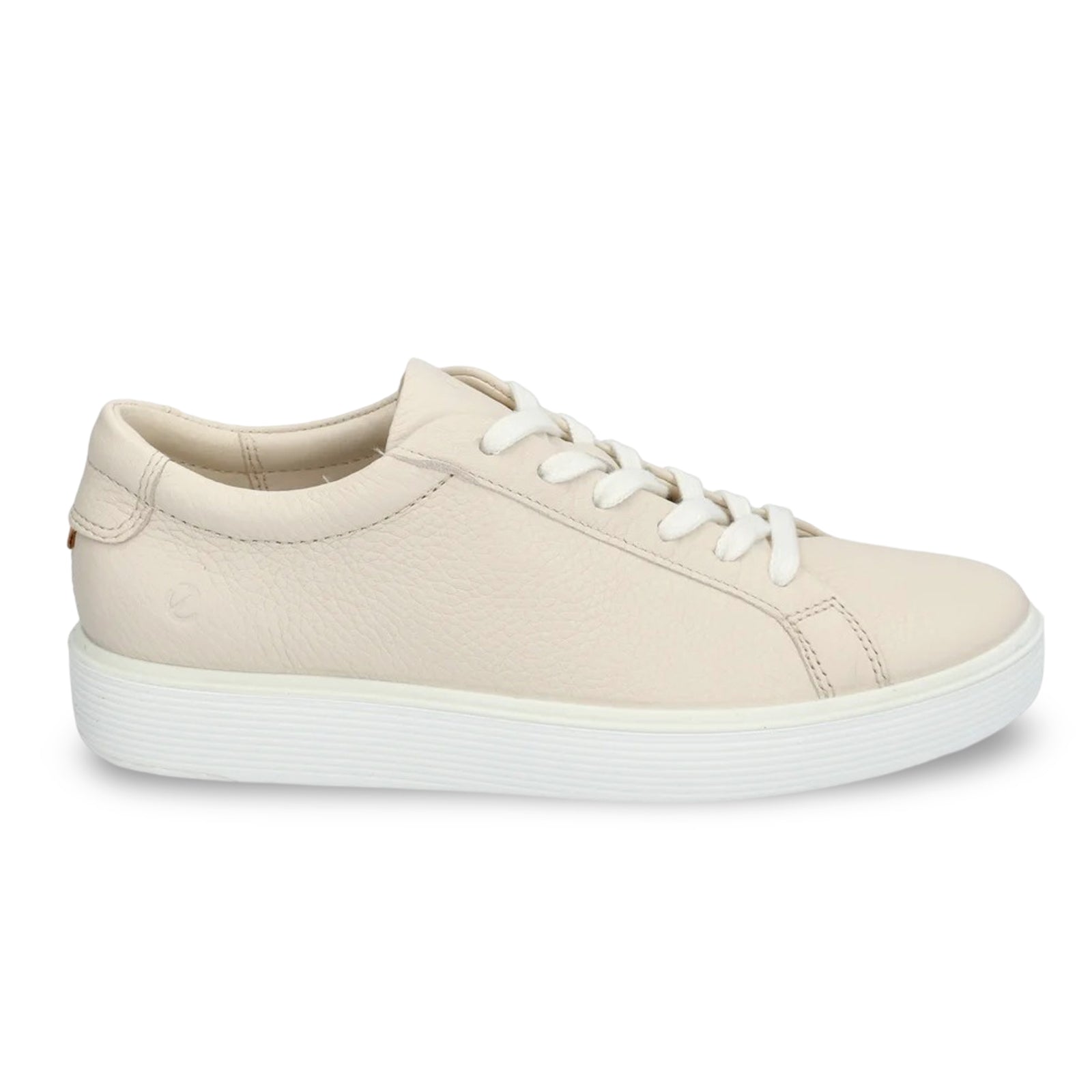 Ecco Soft 60 219203 Leather Womens Trainers#color_limestone