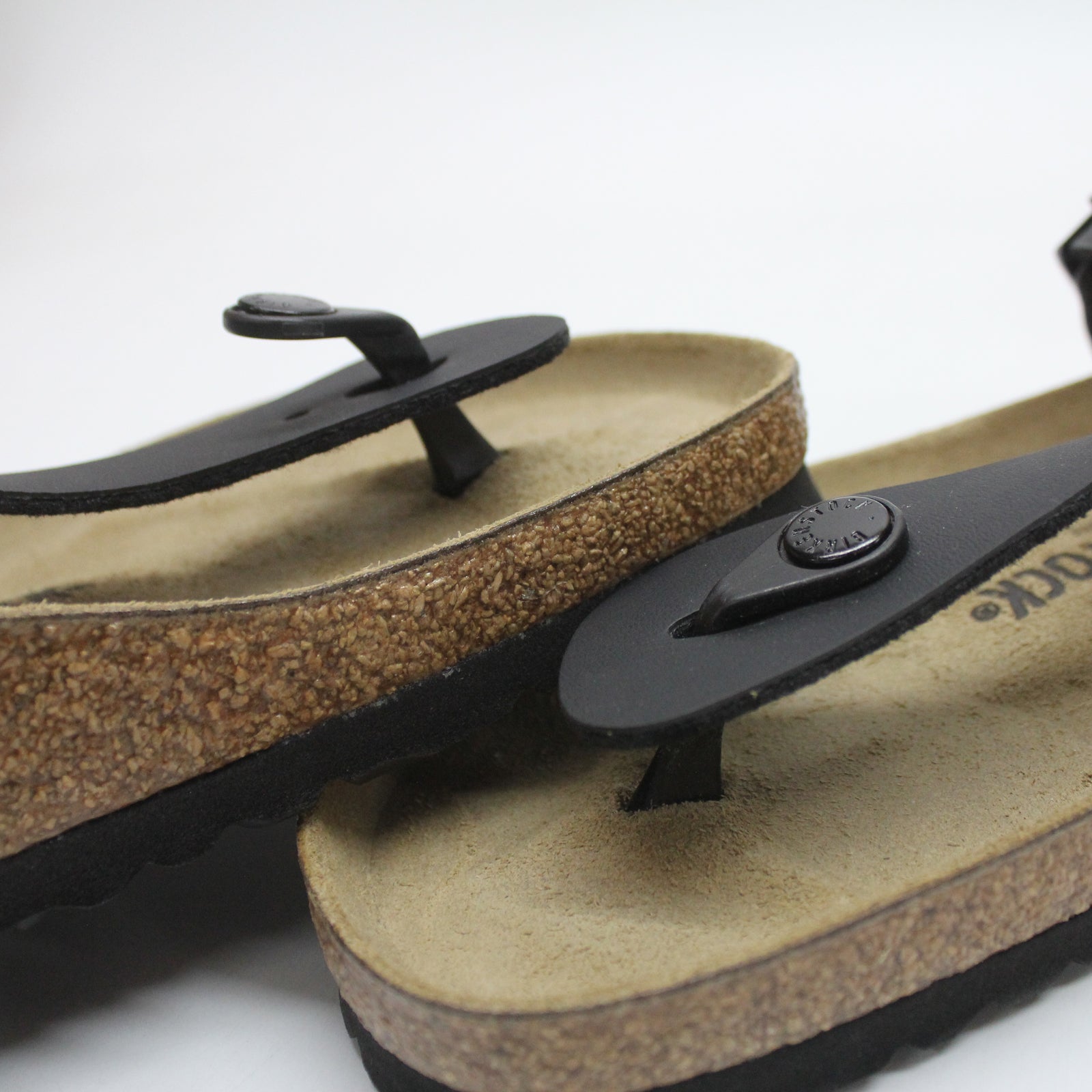 Birkenstock Gizeh BS 043691 Unisex Sandals Black Black - 40#color_black black