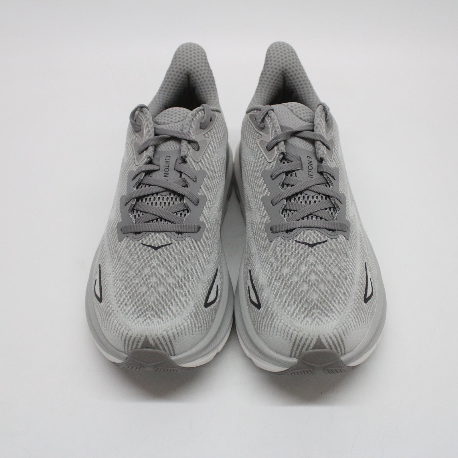 Hoka Clifton 9 1127895-HMBC Textile Mens Trainers - Harbor Mist Black - 10#color_harbor mist black