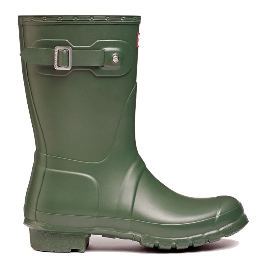 Hunter Original Short Green Womens Boots - UK 3