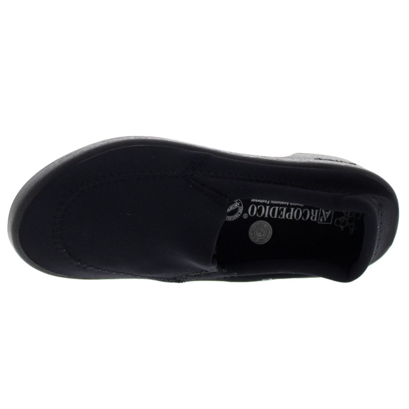 Arcopedico Lyra Lycra Flats Women's Slip-on Shoes#color_black