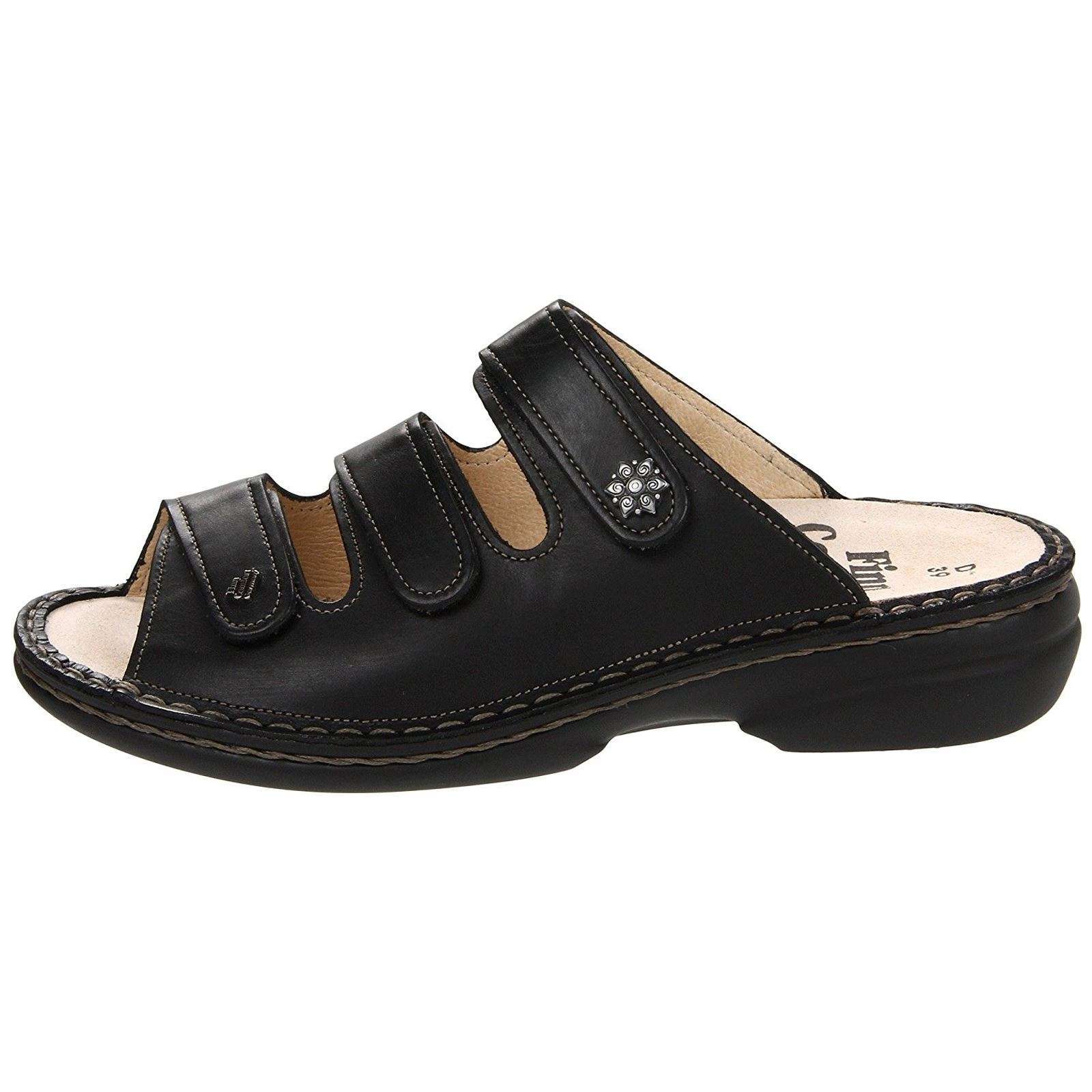 Finn Comfort Menorca-S Women's Slip-On Sandals#color_black