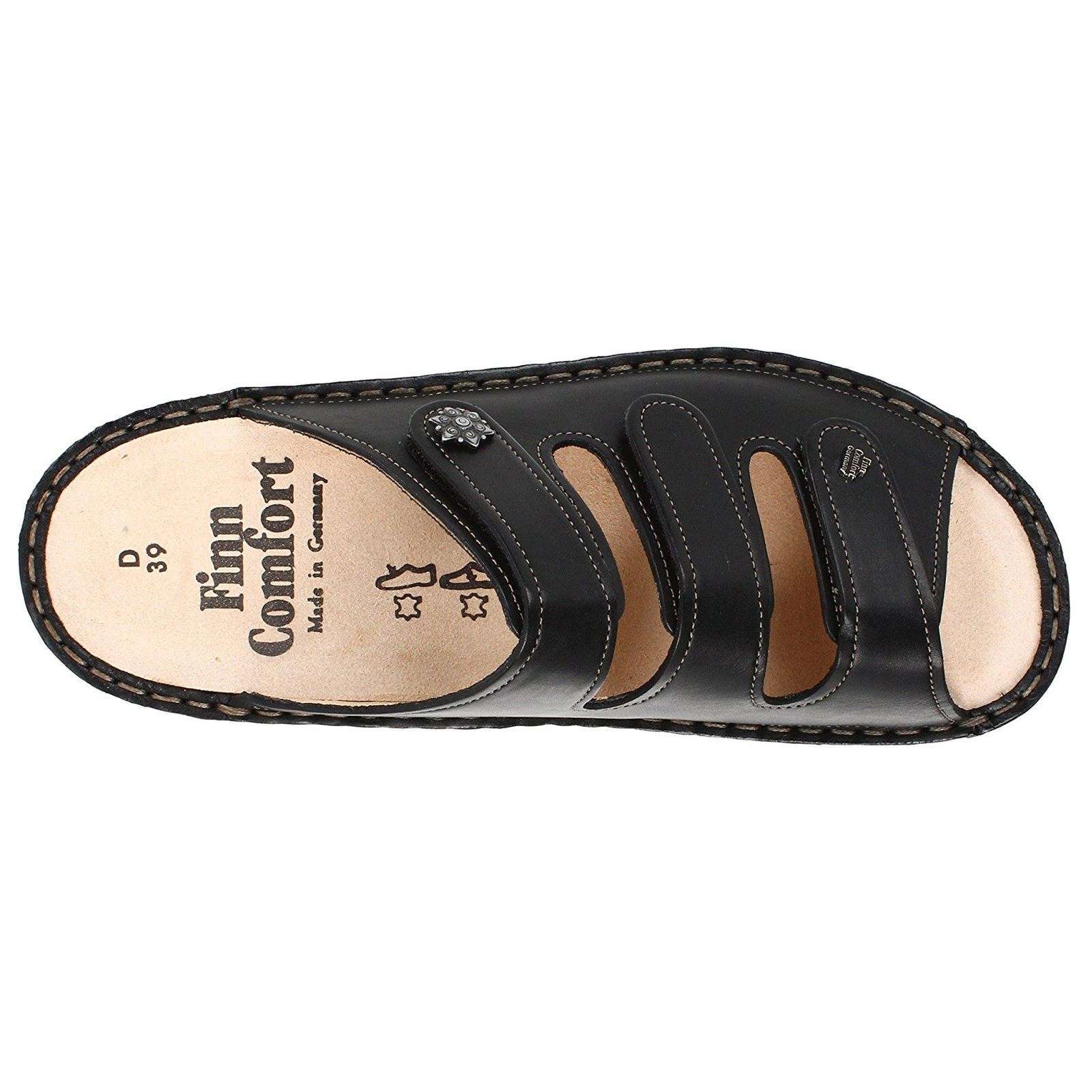 Finn Comfort Menorca-S Women's Slip-On Sandals#color_black