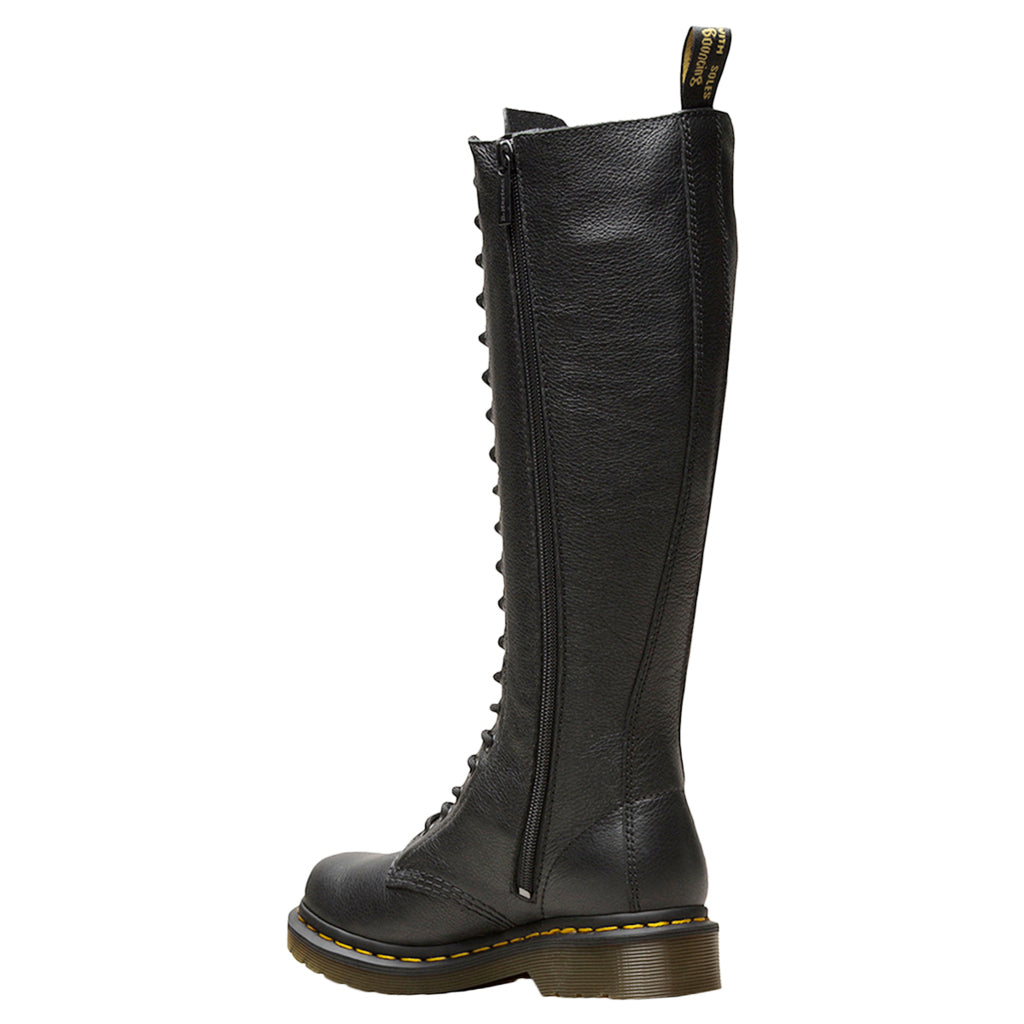 Dr. Martens 1B60 Virginia Leather Women's Knee-High Boots#color_black
