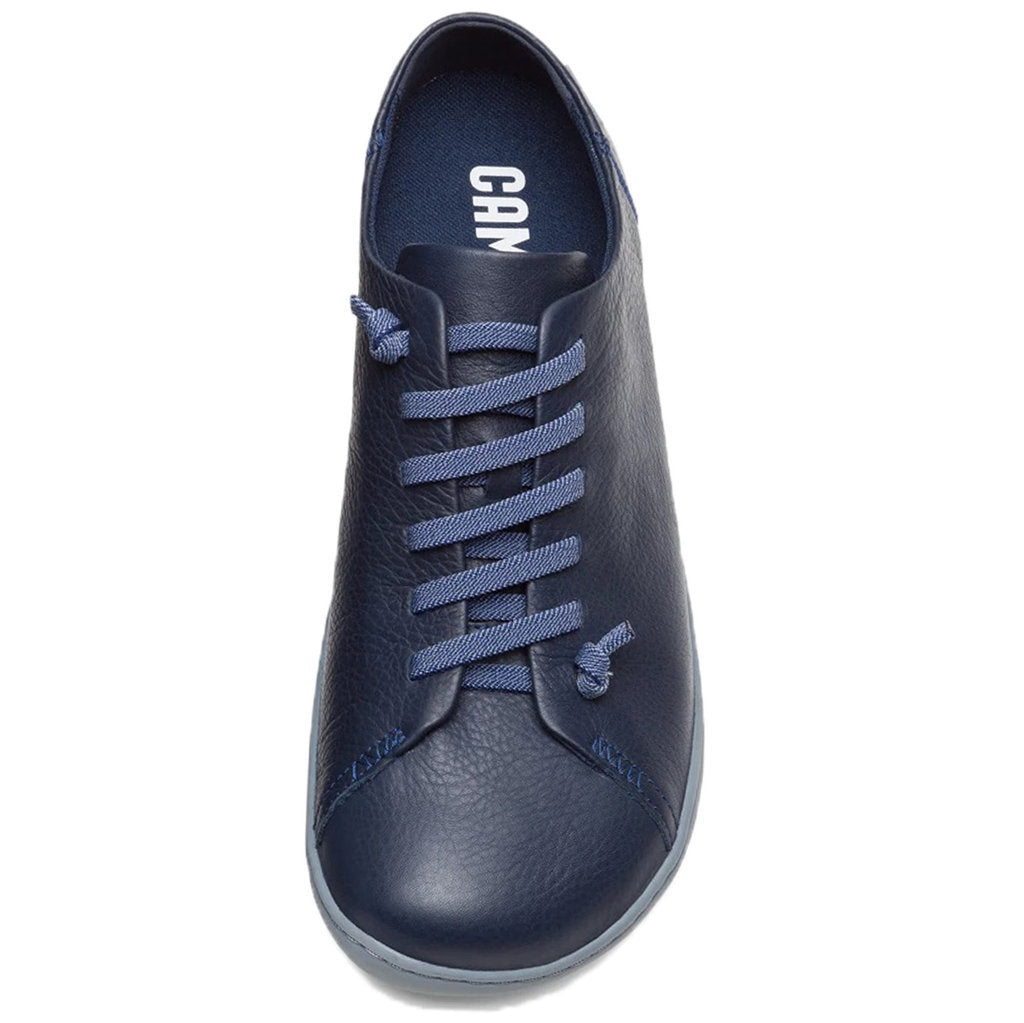 Camper Peu Calfskin Leather Men's Barefoot Trainers#color_navy