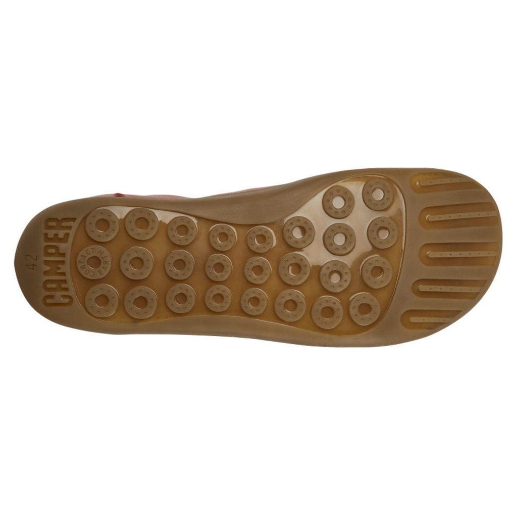 Camper Peu Calfskin Leather Men's Barefoot Trainers#color_red