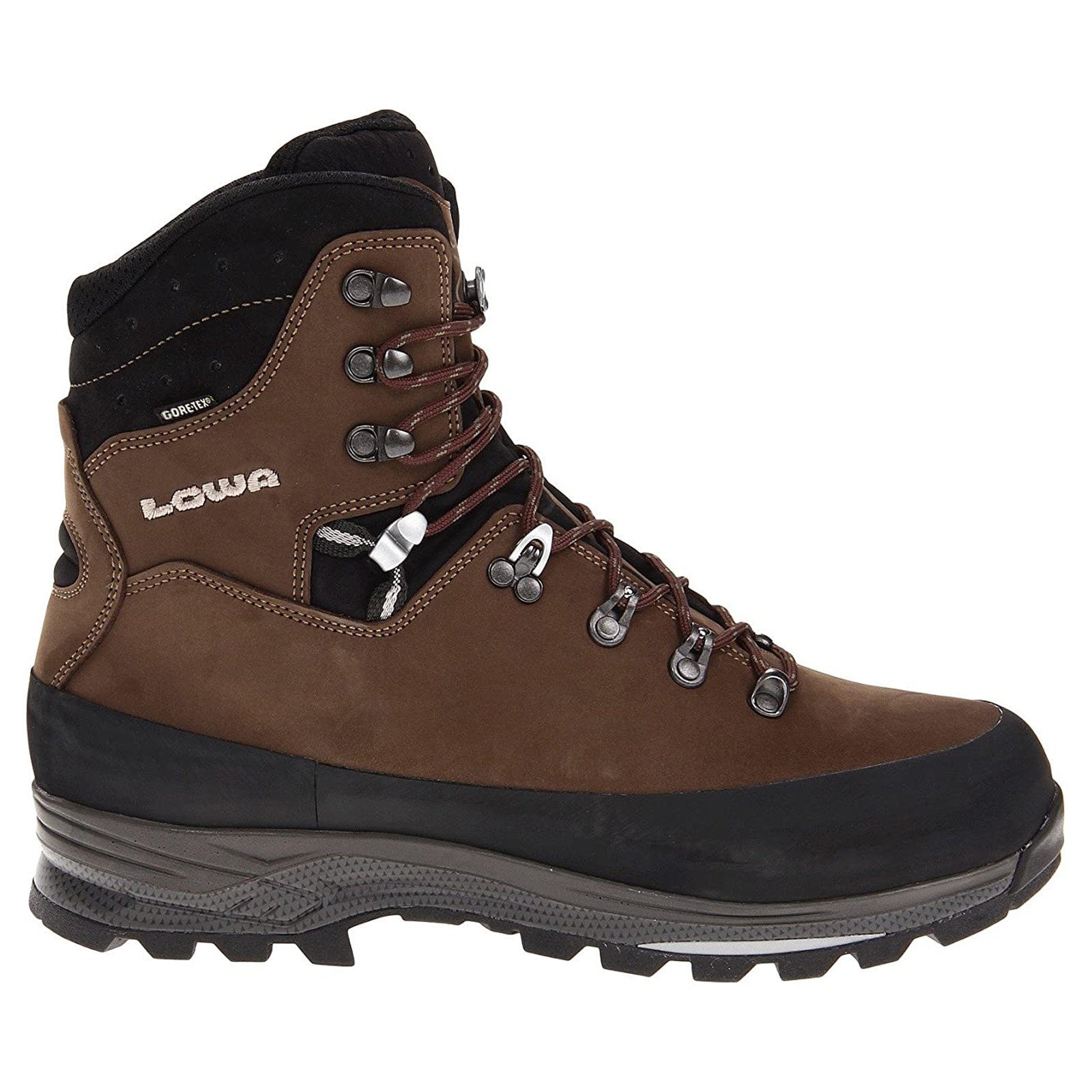 Lowa Tibet GTX Nubuck Leather Men's Hiking Boots#color_sepia black