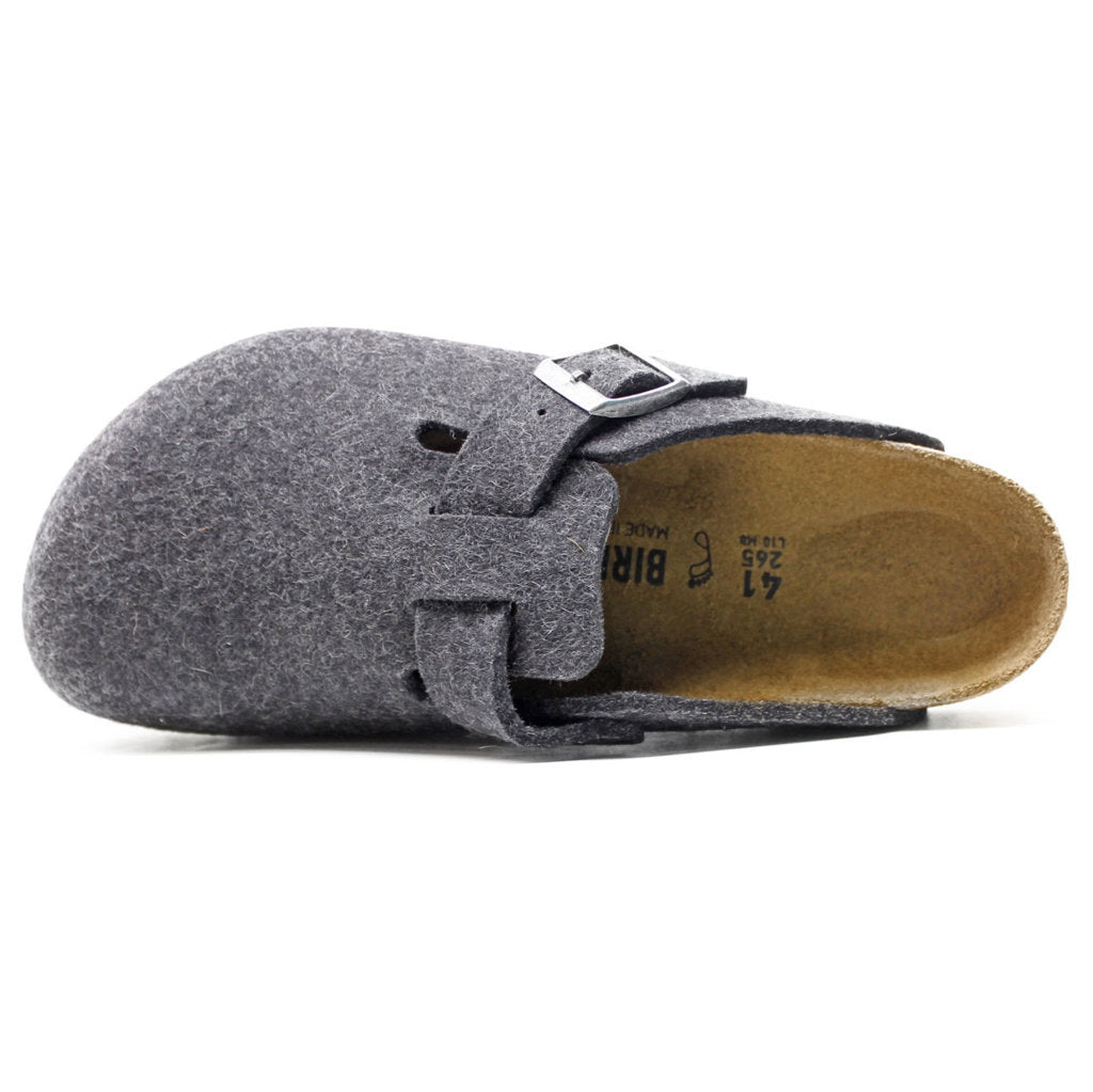 Birkenstock Boston Wool Unisex Sandals#color_anthracite