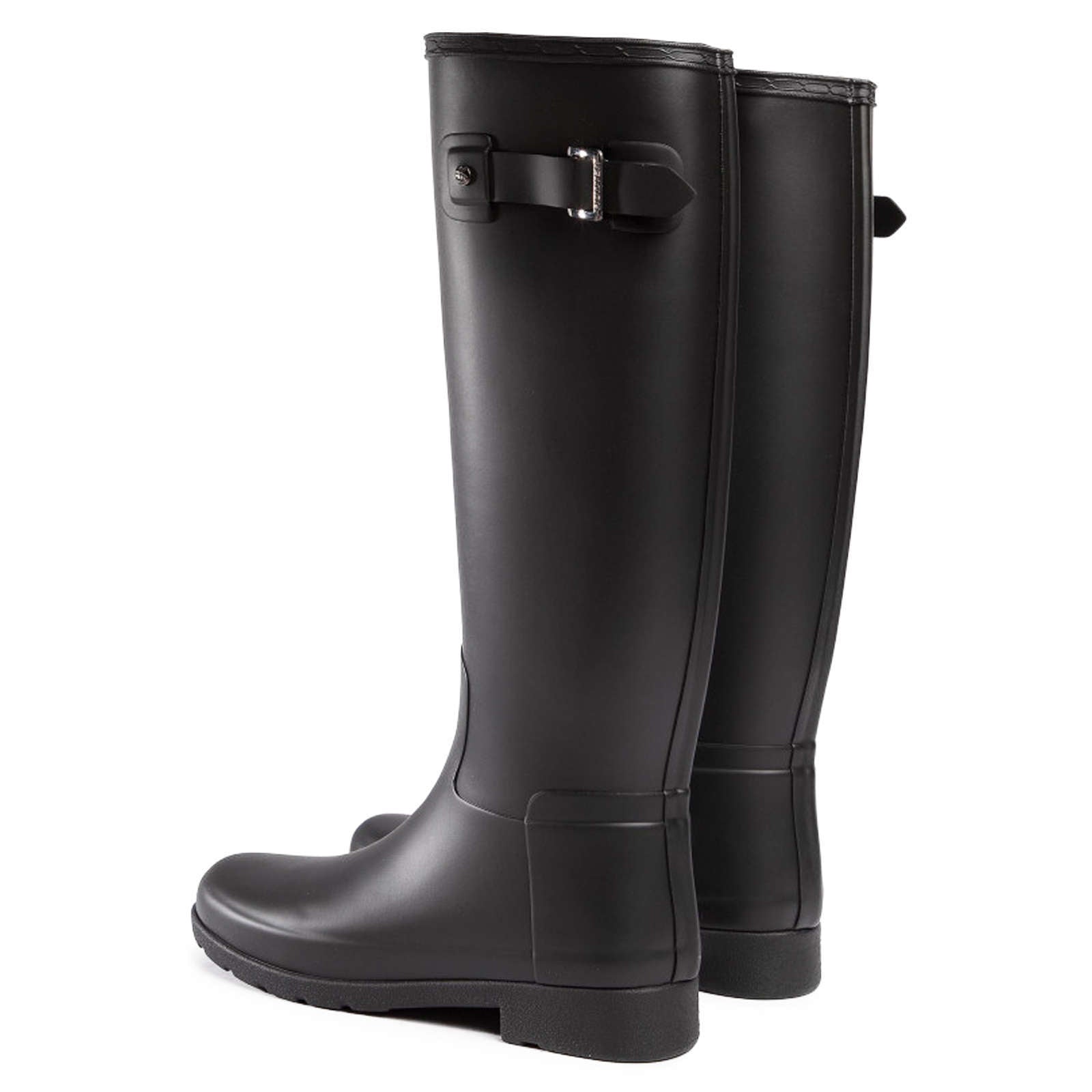 Hunter Original Refined Rubber Women's Tall Wellington Boots#color_black black