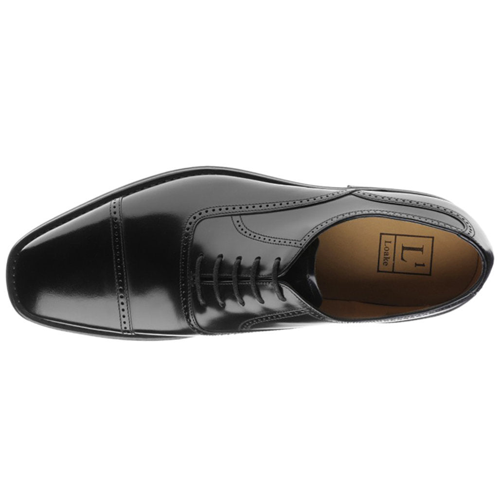 Loake 263 Polished Leather Men's Brogue Shoes#color_black