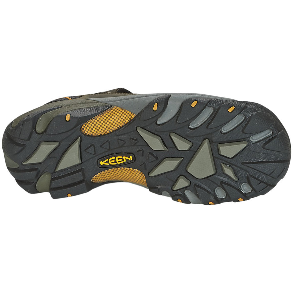 Keen Arroyo II Leather & Textile Men's Hiking Sandals#color_gargoyle tawny olive
