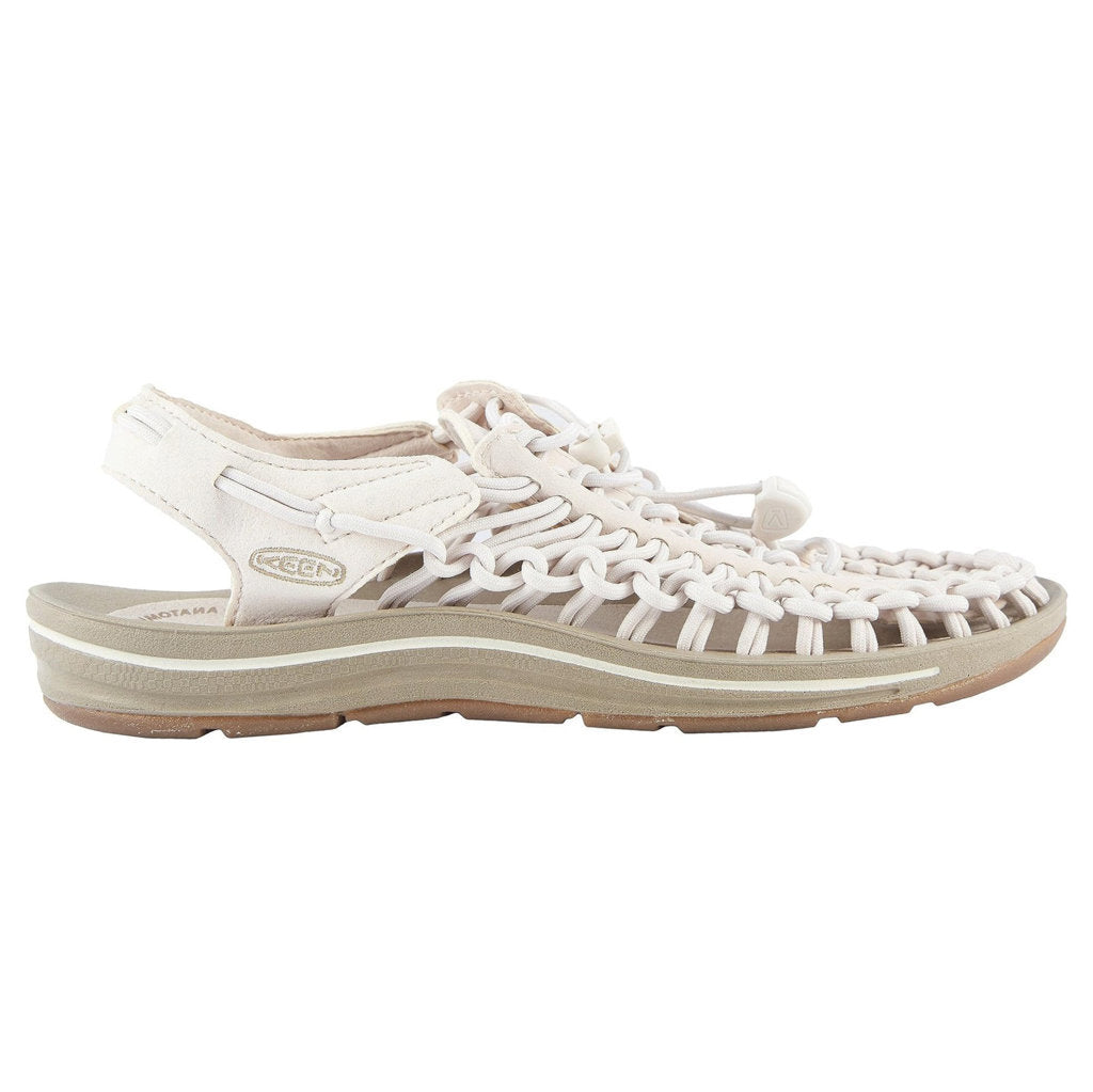Keen UNEEK Synthetic Textile 2-Cord Monochrome Women's Sandals#color_white cap cornstalk
