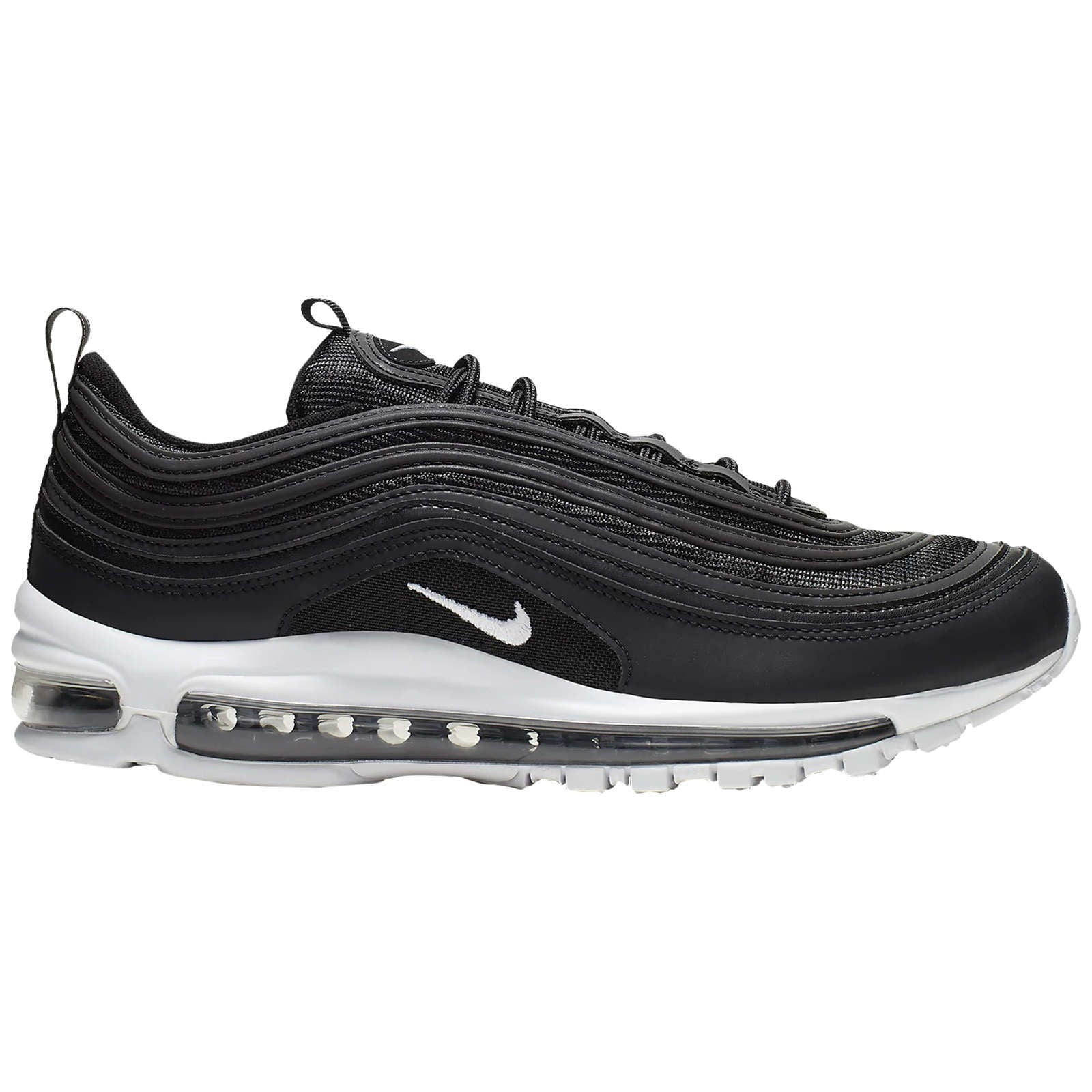 Nike Air Max 97 Synthetic Textile Men's Low-Top Trainers#color_black white
