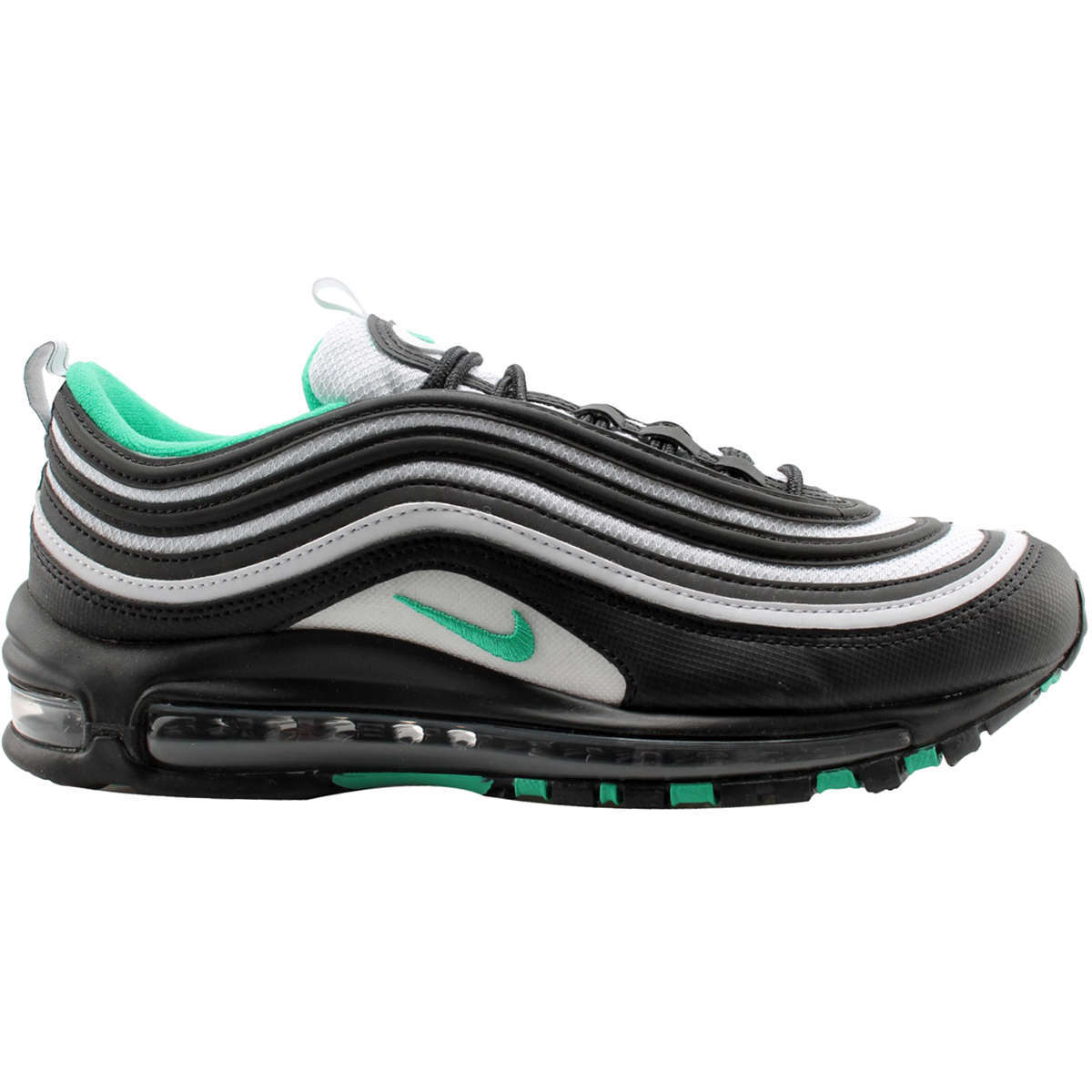 Nike Air Max 97 Synthetic Textile Men's Low-Top Trainers#color_black clear emerald