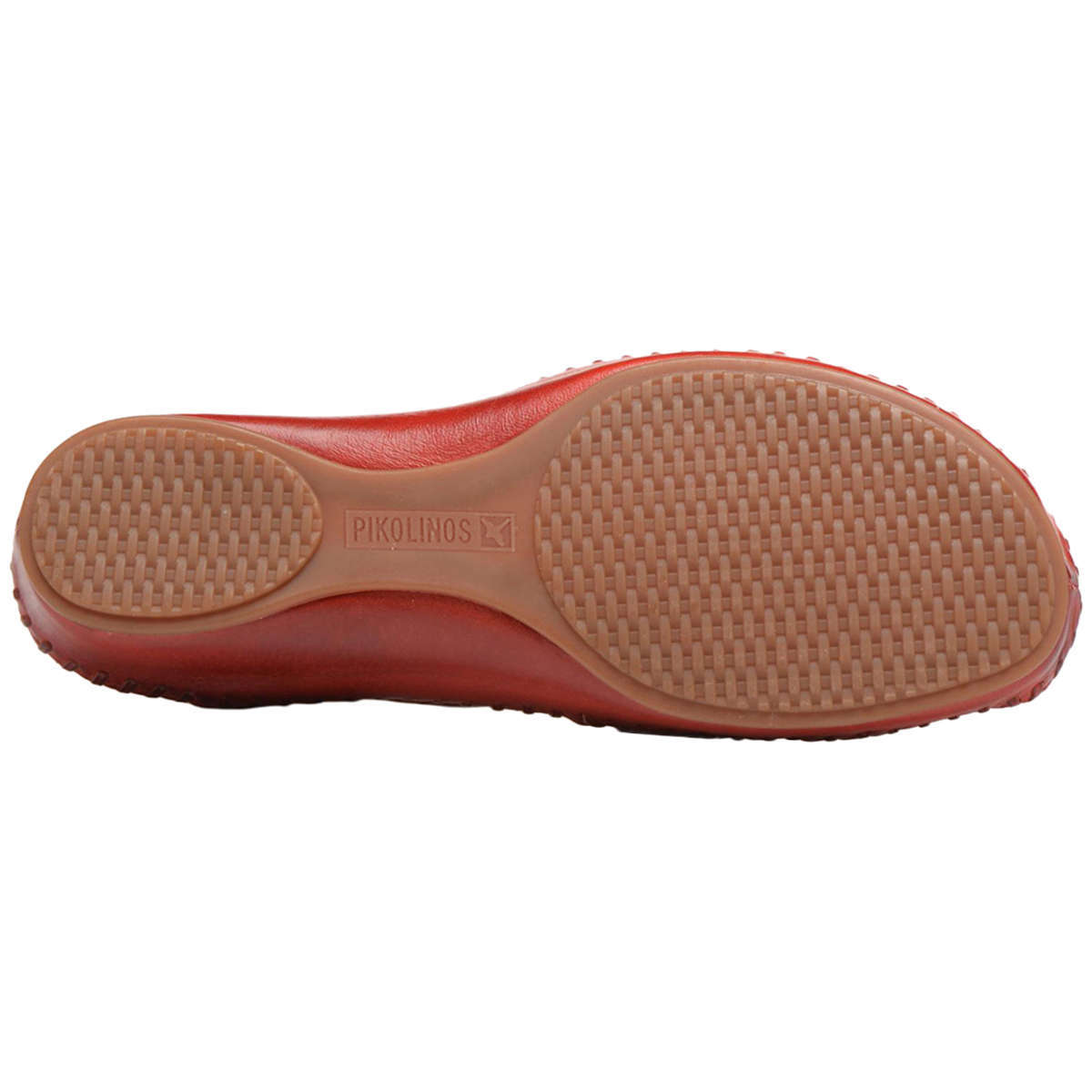 Pikolinos Puerto Vallarta 655-8312 Leather Womens Sandals#color_coral