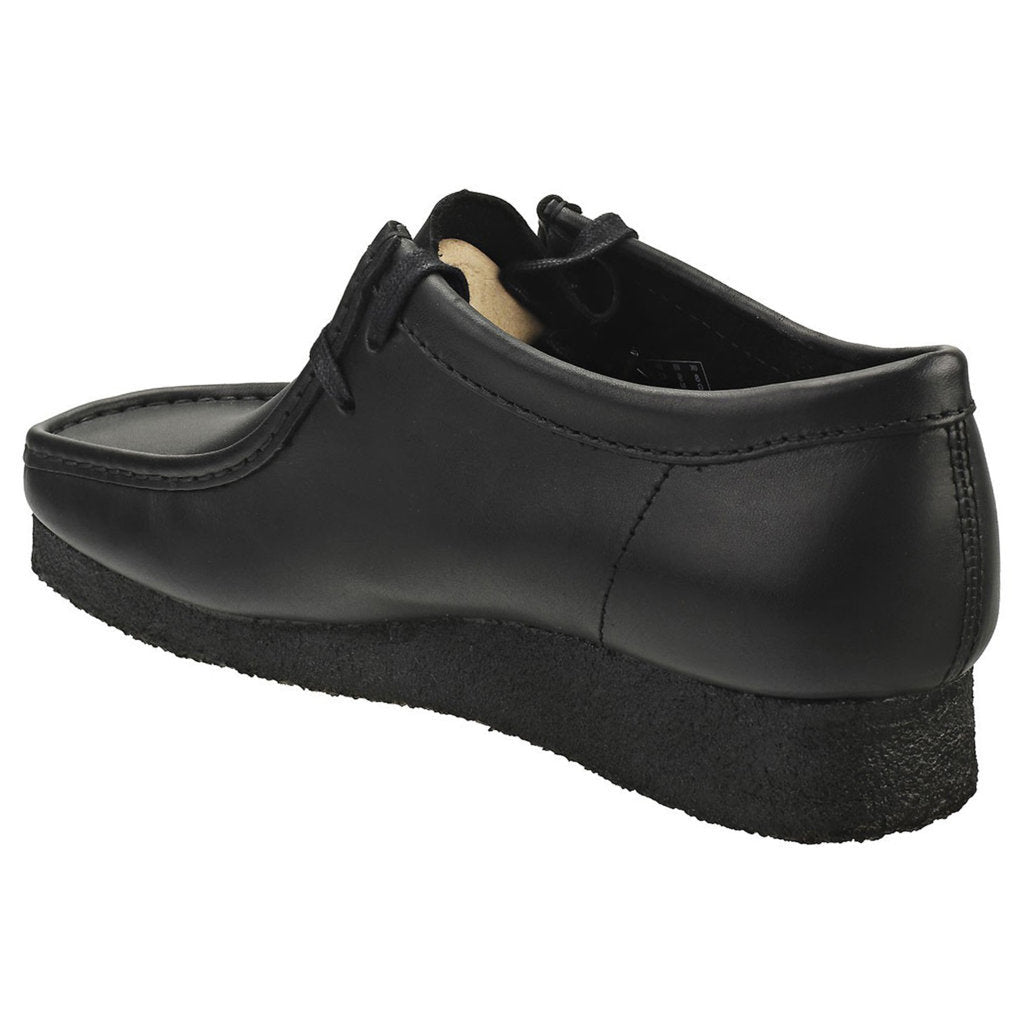 Clarks Originals Wallabee Leather Mens Shoes#color_black black