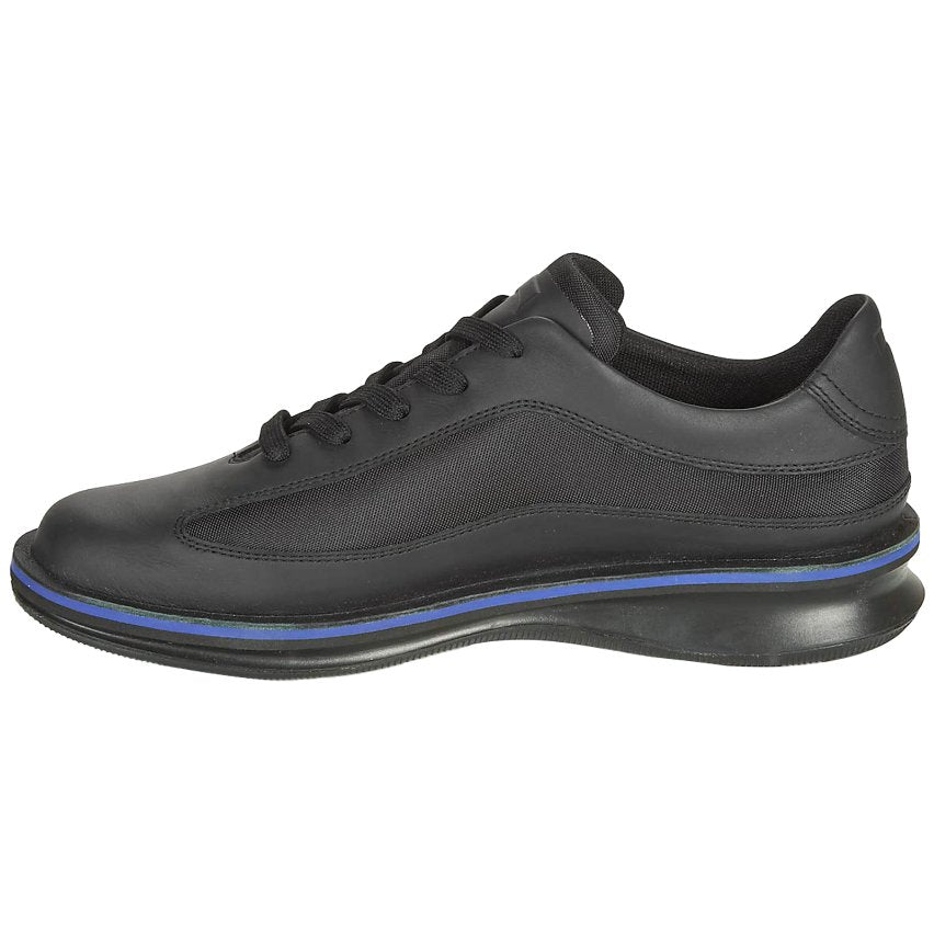 Camper Rolling Calfskin Leather & Textile Men's Low-Top Trainers#color_black