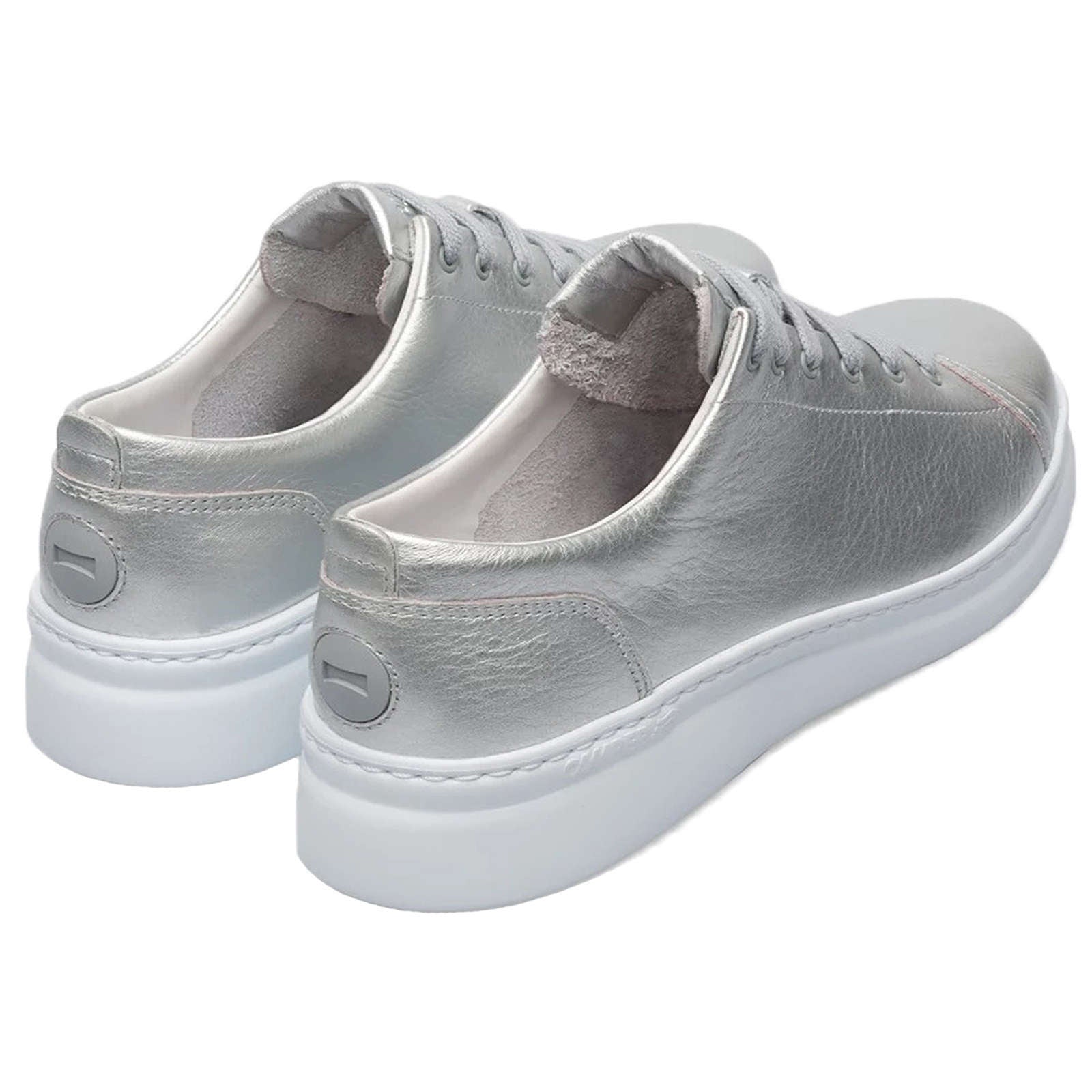 Camper Runner Up Calfskin Leather Women's Low-Top Trainers#color_grey