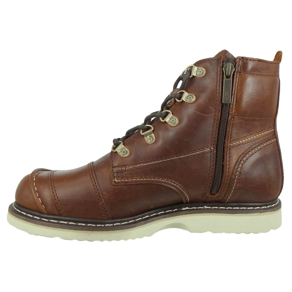 Harley Davidson Hagerman Full Grain Leather Men's Riding Boots#color_rust