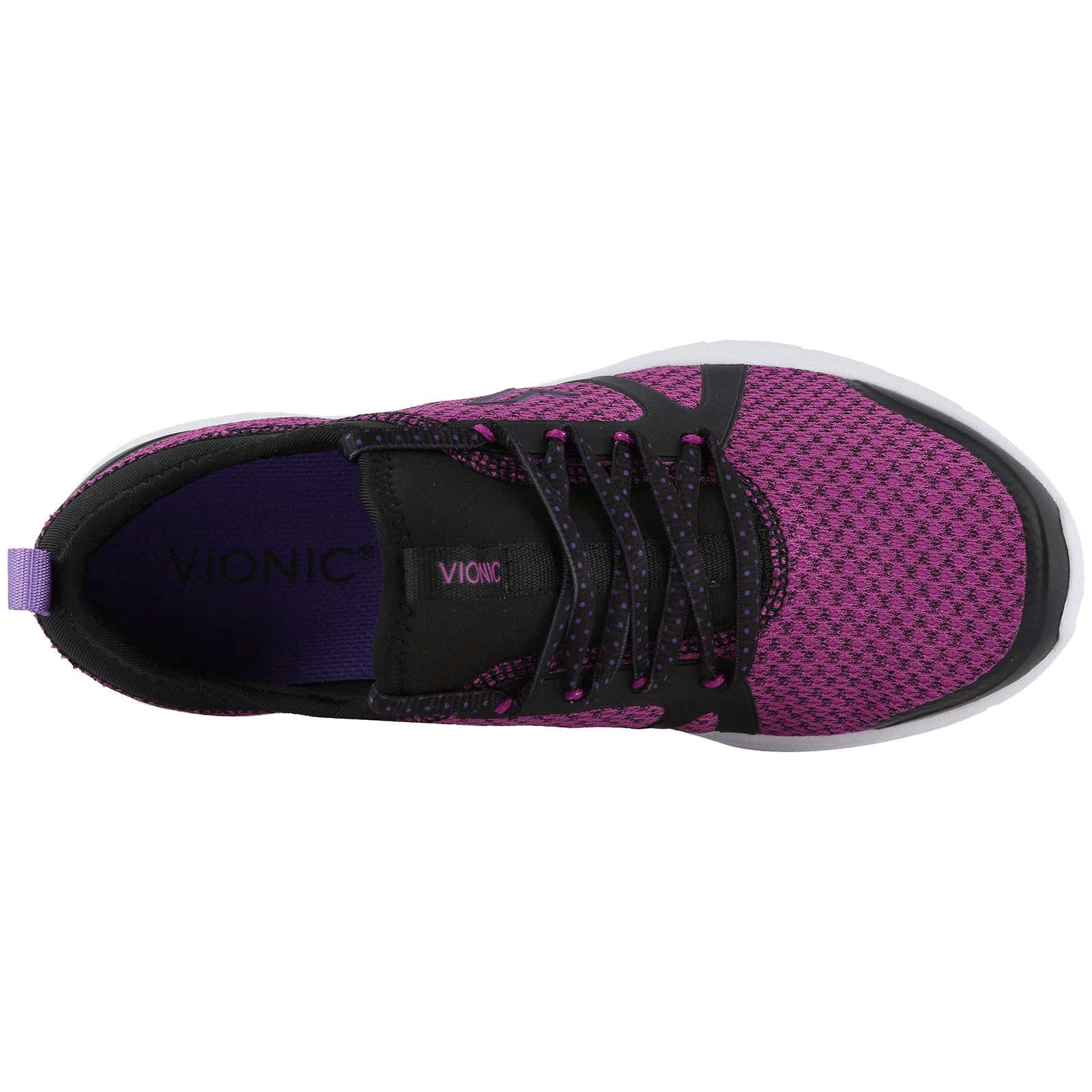 Vionic Brisk Alma Textile Synthetic Womens Trainers#color_black pink