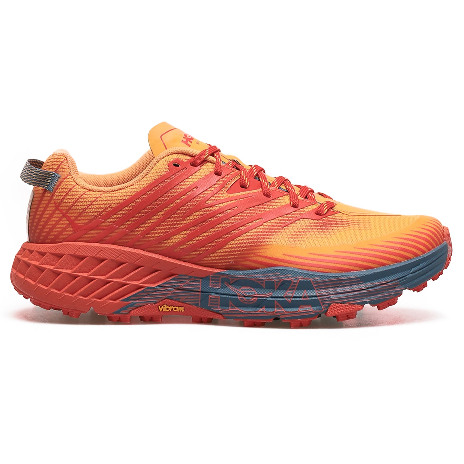 Hoka Speedgoat 4 Mesh Men's Running Shoes#color_fiesta blazing orange