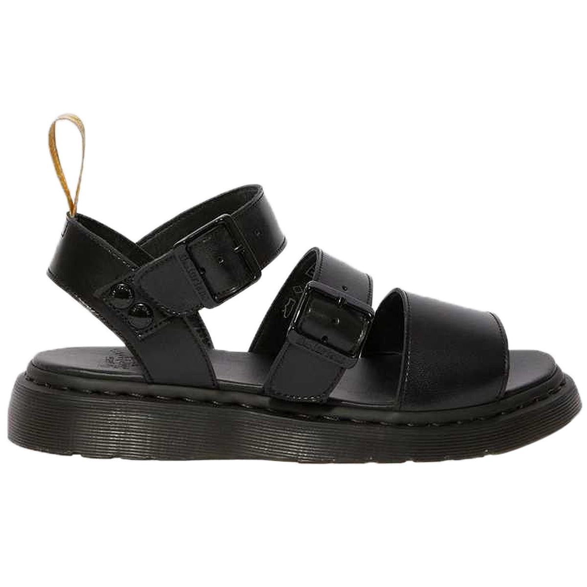 Dr. Martens Gryphon Felix Rub Off Vegan Synthetic Unisex Sandals#color_black