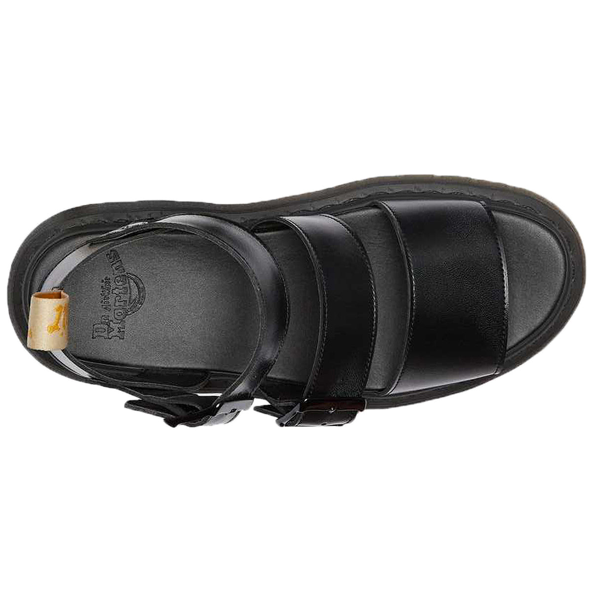 Dr. Martens Gryphon Felix Rub Off Vegan Synthetic Unisex Sandals#color_black