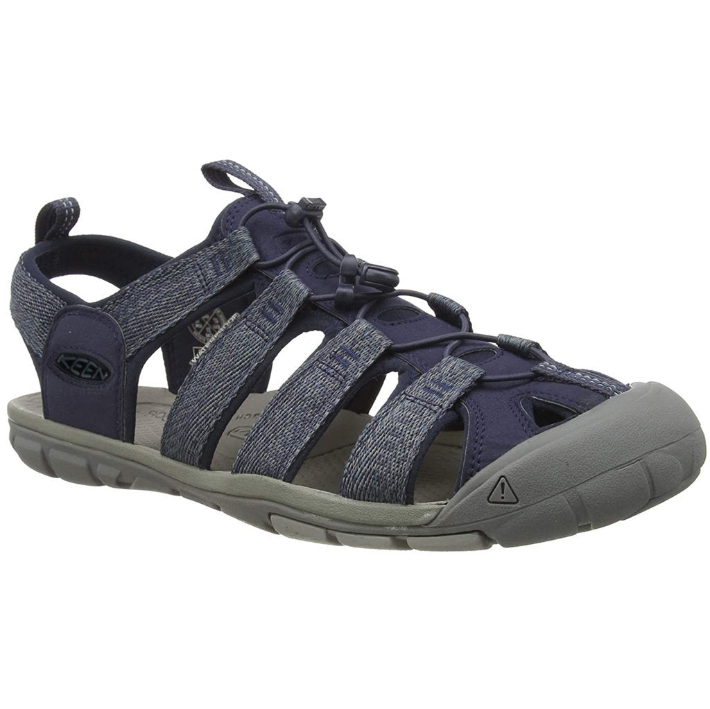 Keen Clearwater CNX Men's Waterproof Sandals#color_blue steel grey